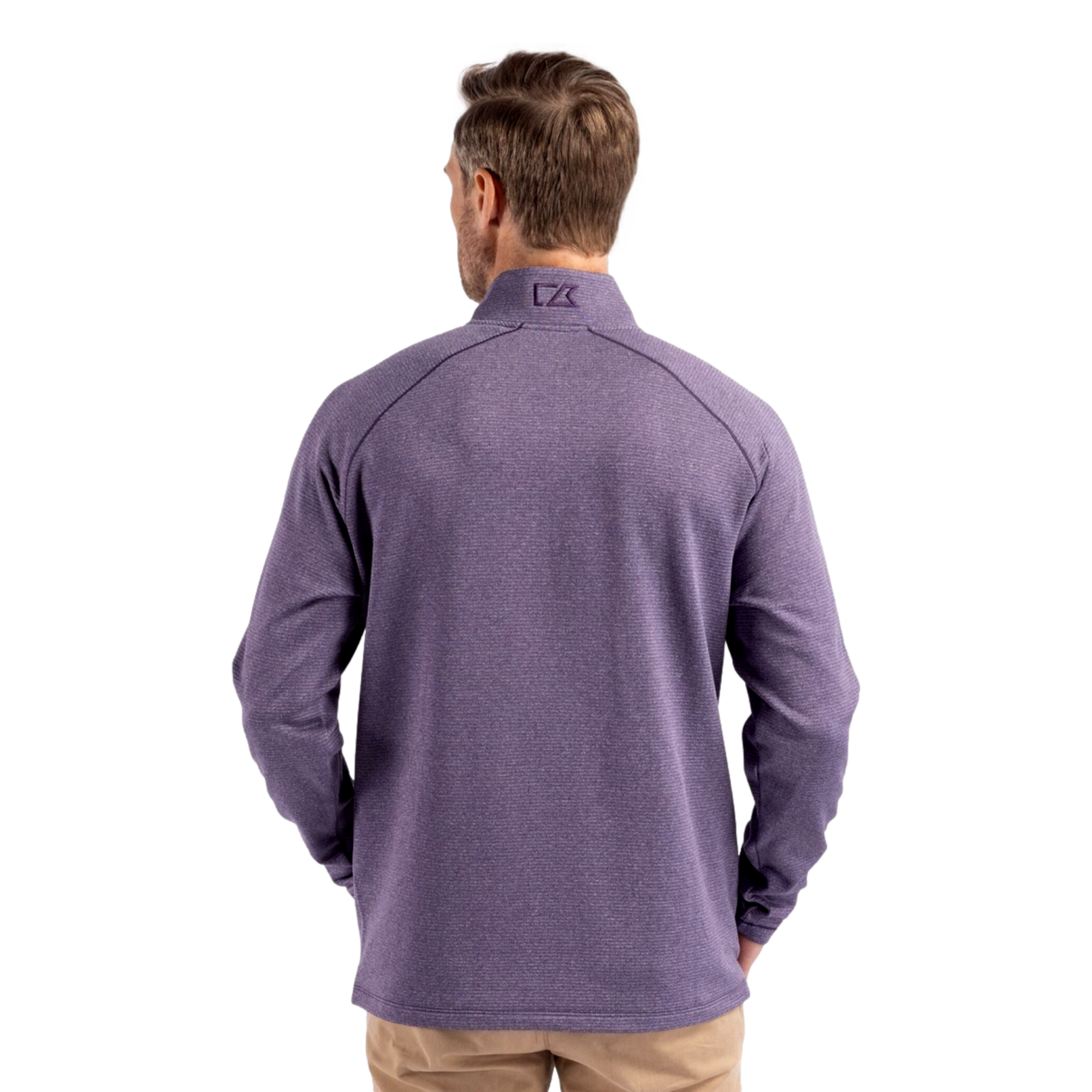 Baltimore Ravens Peshastin Recycled Grid Fleece Men's Golf Quarter