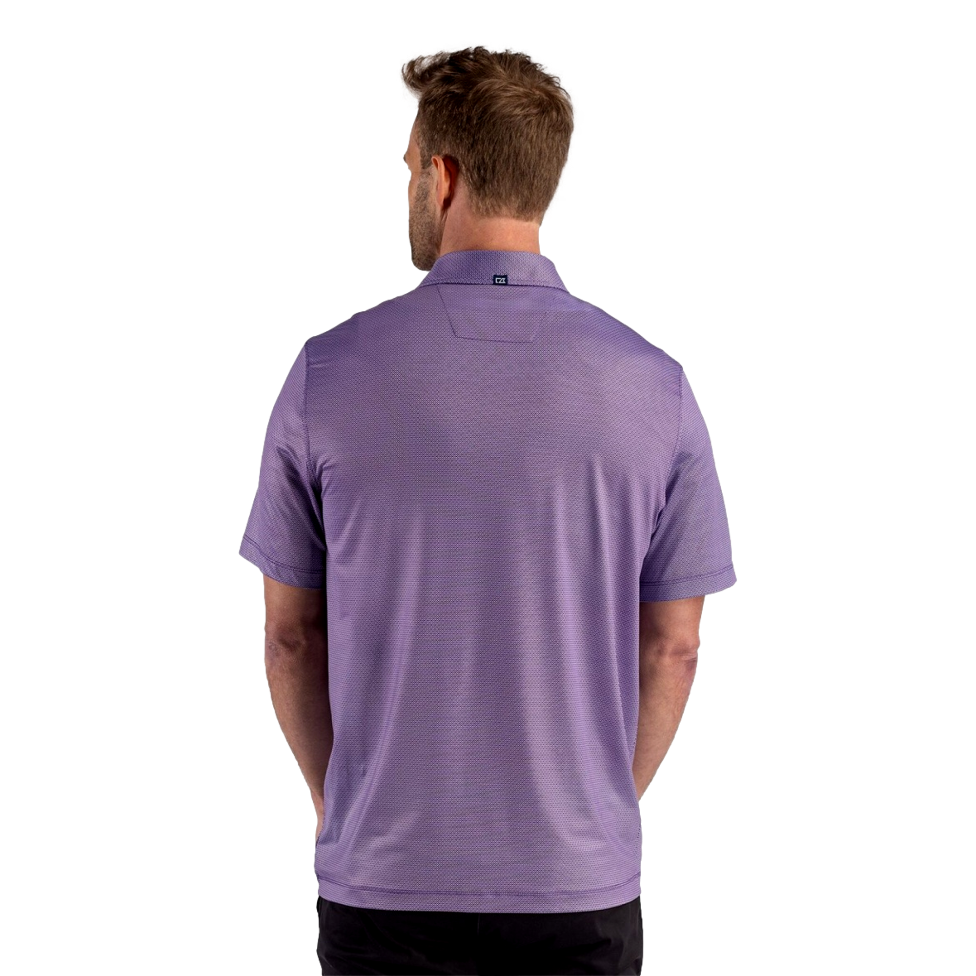 Baltimore Ravens Pike Recycled Lattice Print Men's Golf Polo Shirt