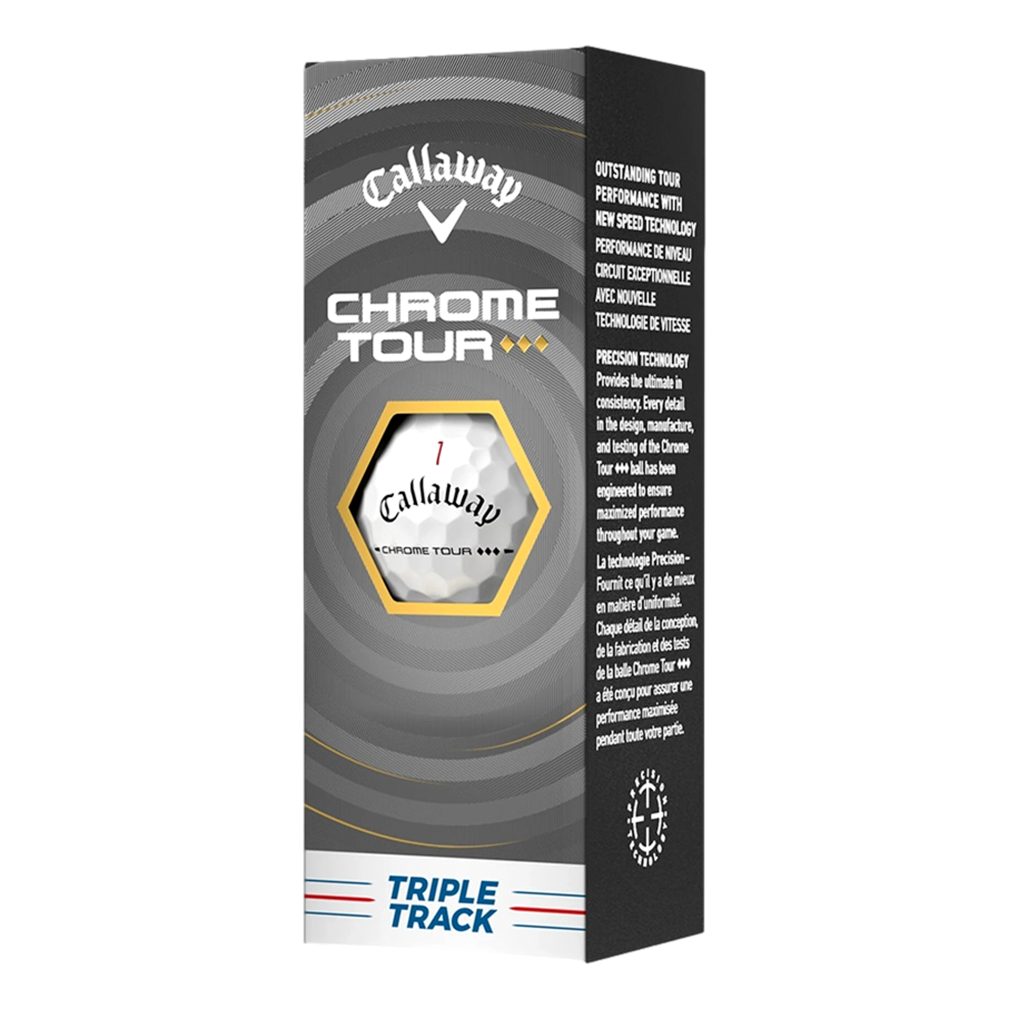 Chrome Tour Triple Diamond Triple Track Personalized Golf Balls