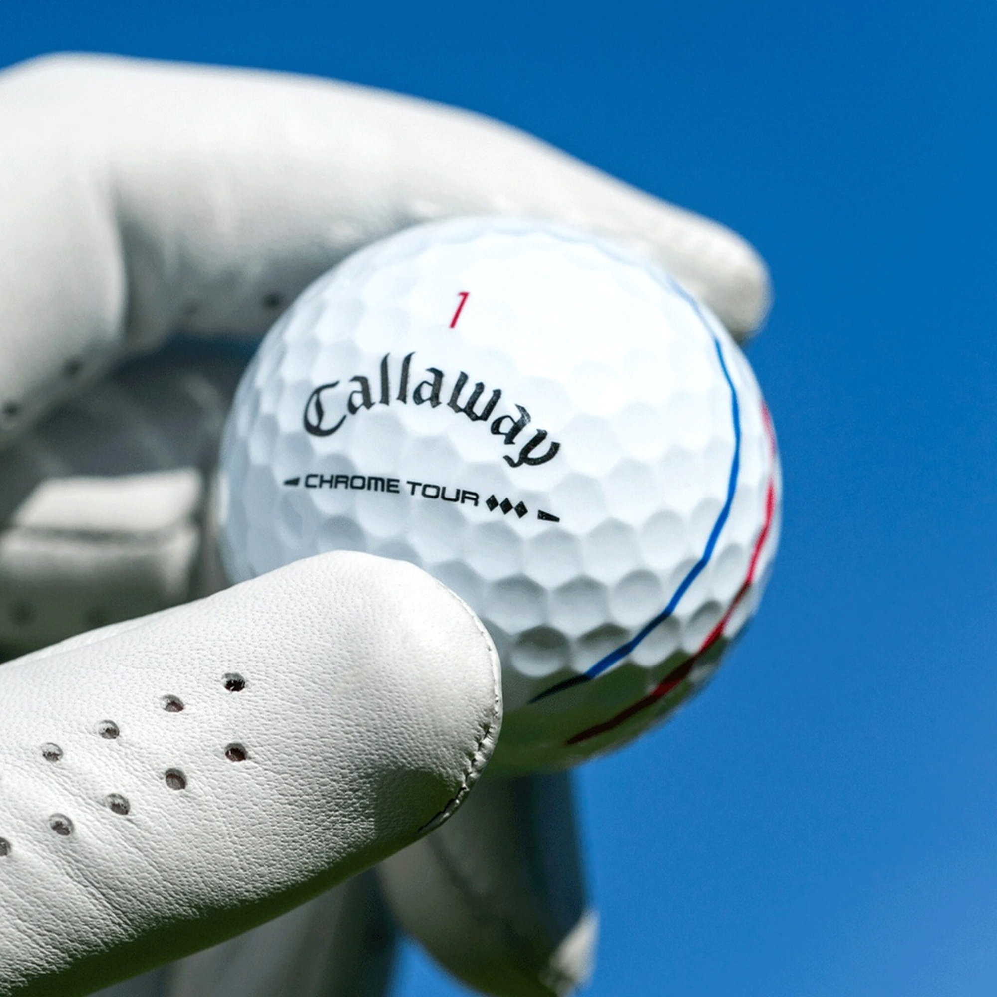 Chrome Tour Triple Diamond Triple Track Personalized Golf Balls