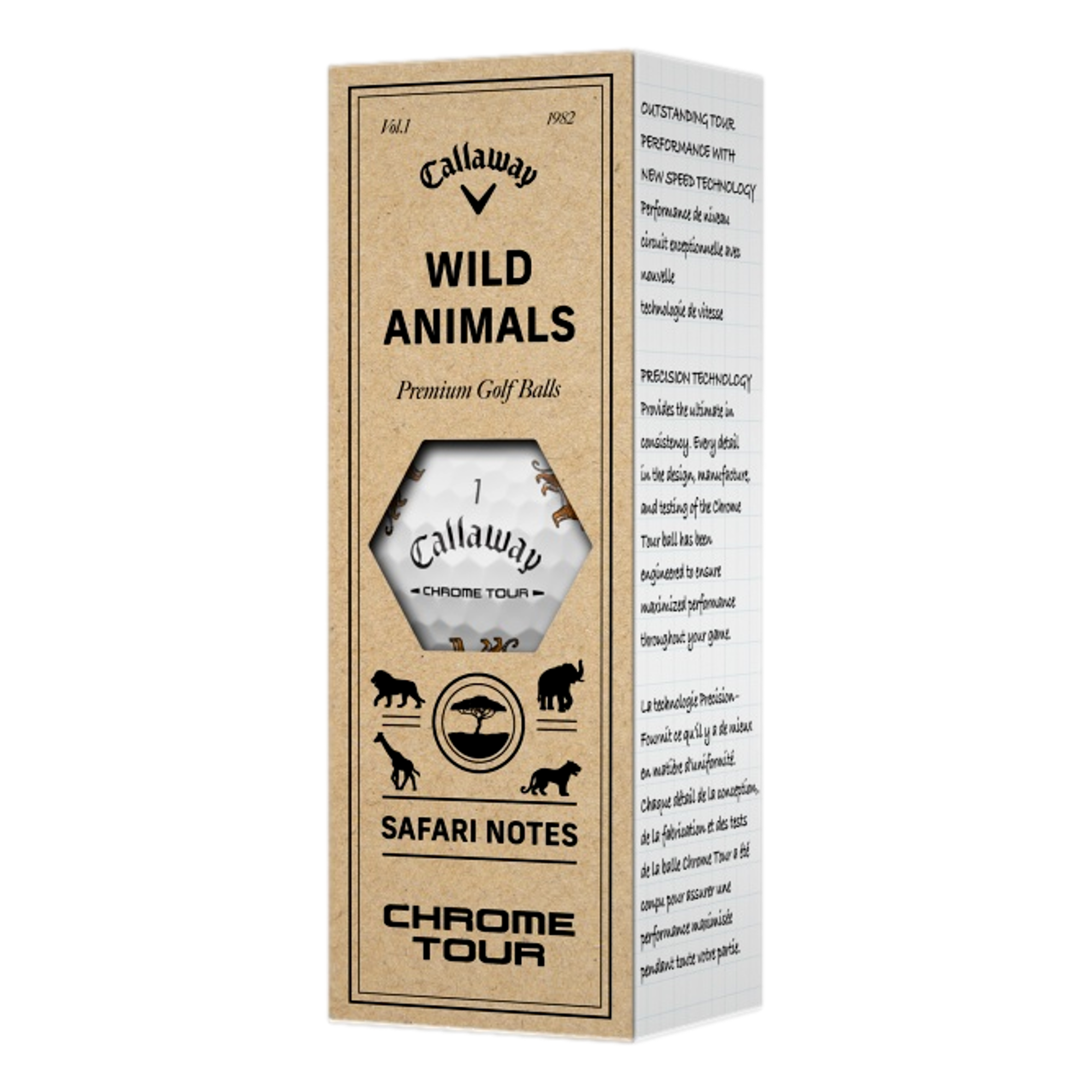 Chrome Tour Wild Animals Golf Balls | PGA TOUR Superstore