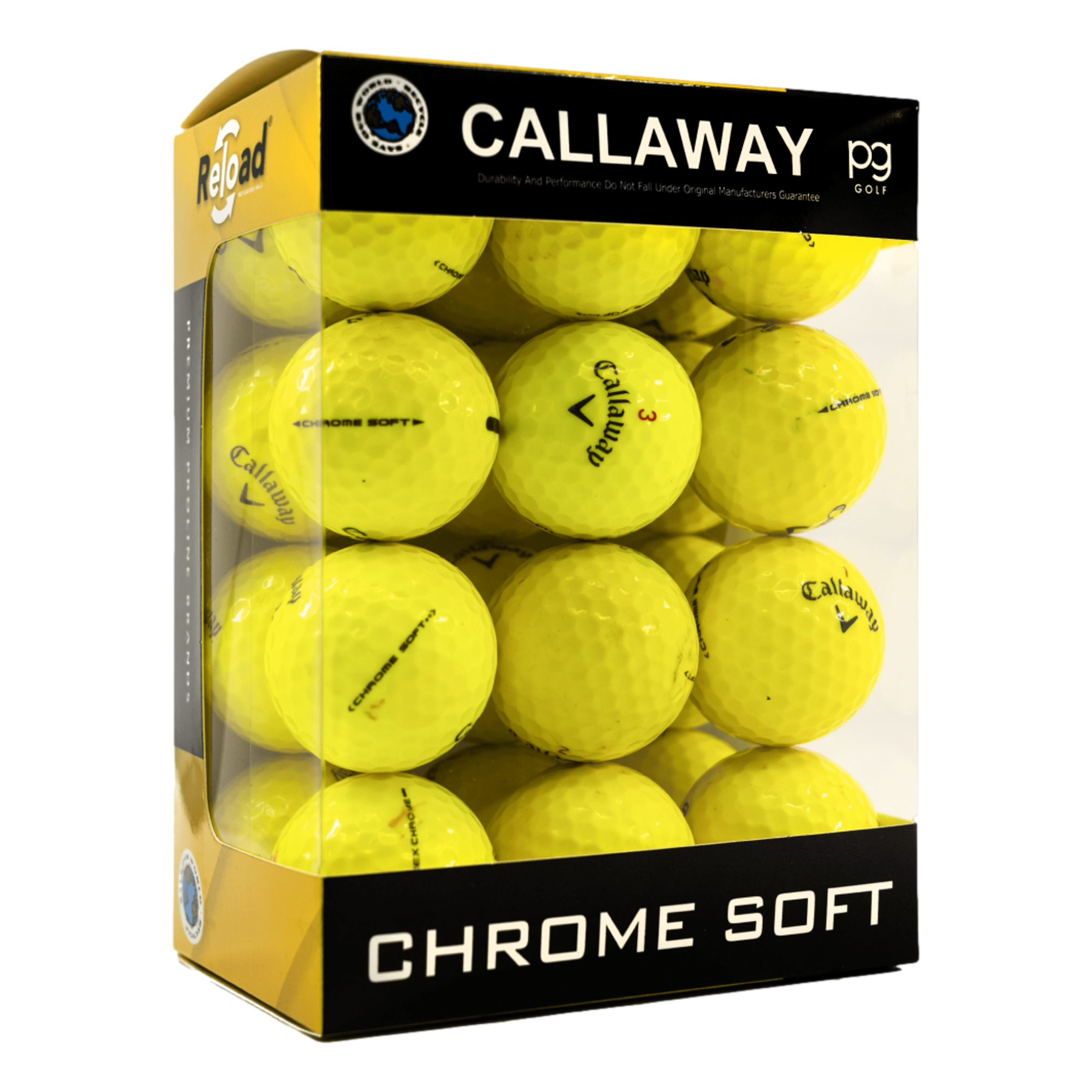 Good-Grade Callaway Chrome Soft Yellow - 24 Pack