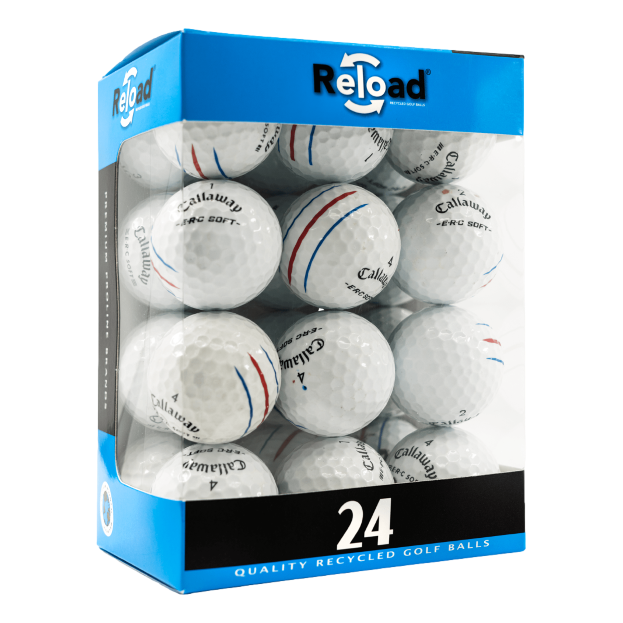 Good-Grade Callaway ERC Soft White Golf Balls - 24 Pack