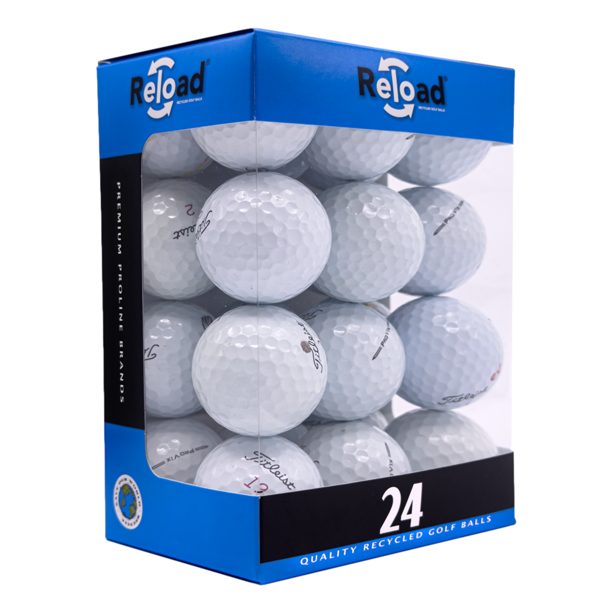 Near Mint-Grade Titleist Pro V1x 2023 White Golf Balls - 24 Pack