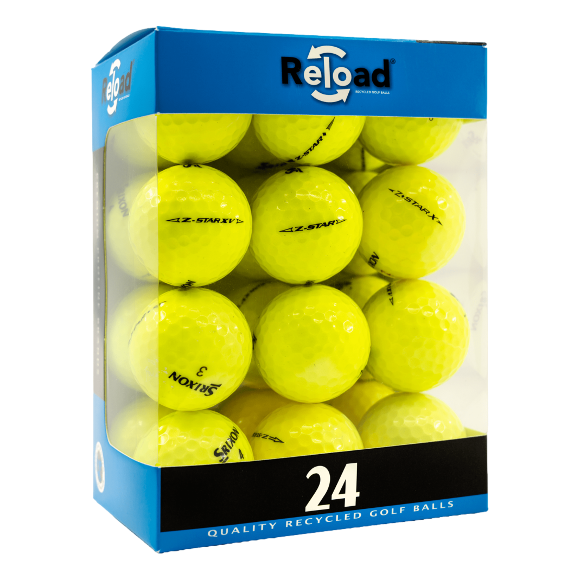 Mint-Grade Srixon Z-Star Yellow Model Mix Golf Balls - 24 Pack