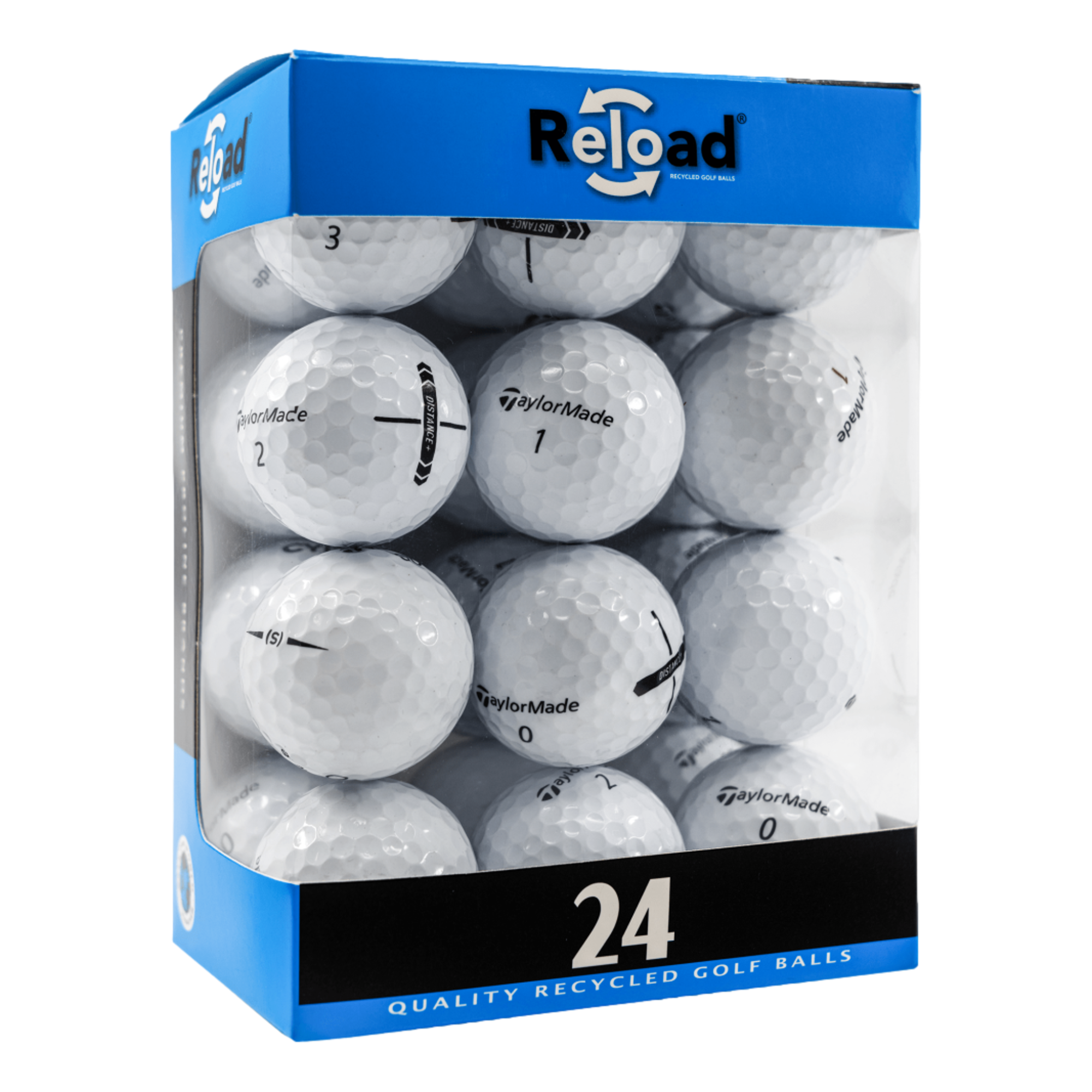 Mint-Grade TaylorMade White Mix Golf Balls - 24 Pack