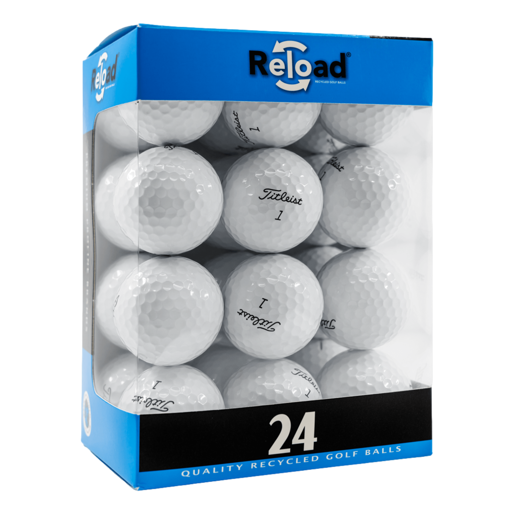 Good-Grade Titleist Pro V1 White Golf Balls - 24 Pack