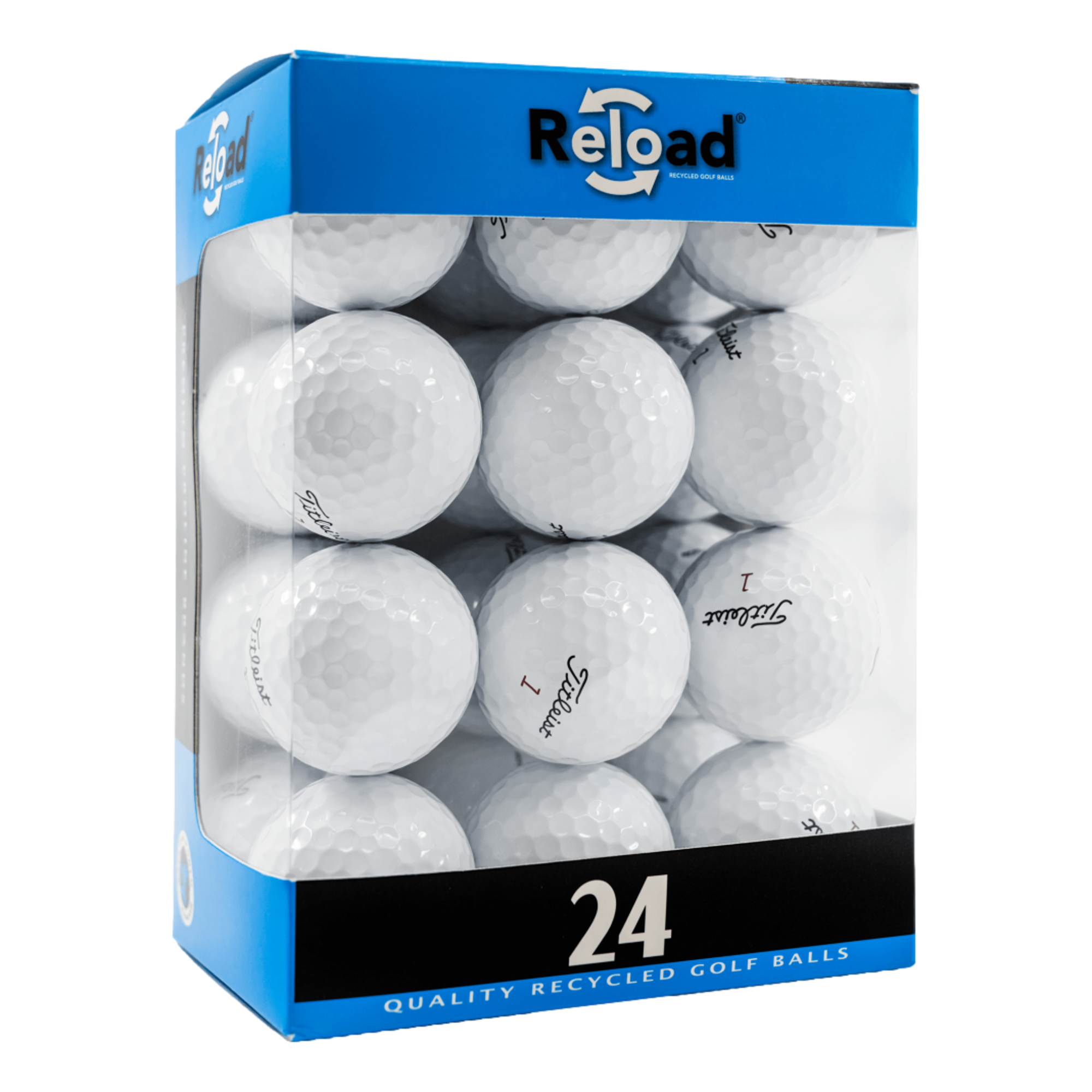 Good-Grade Titleist Pro V1x White Golf Balls - 24 Pack
