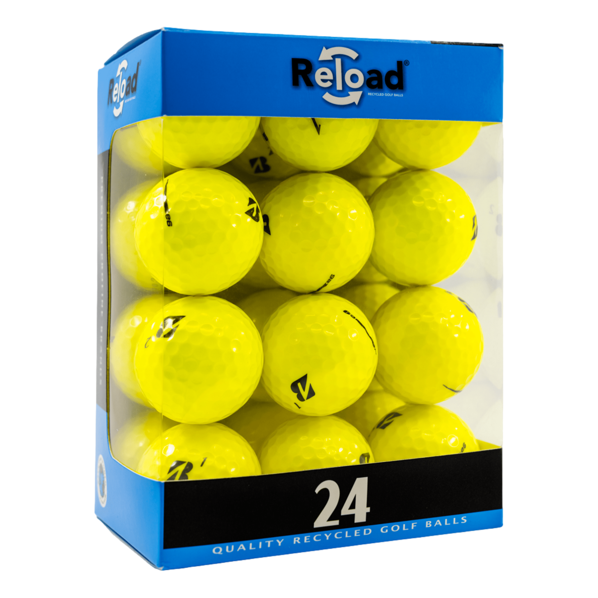 Mint-Grade Bridgestone e6 Yellow Golf Balls - 24 Pack