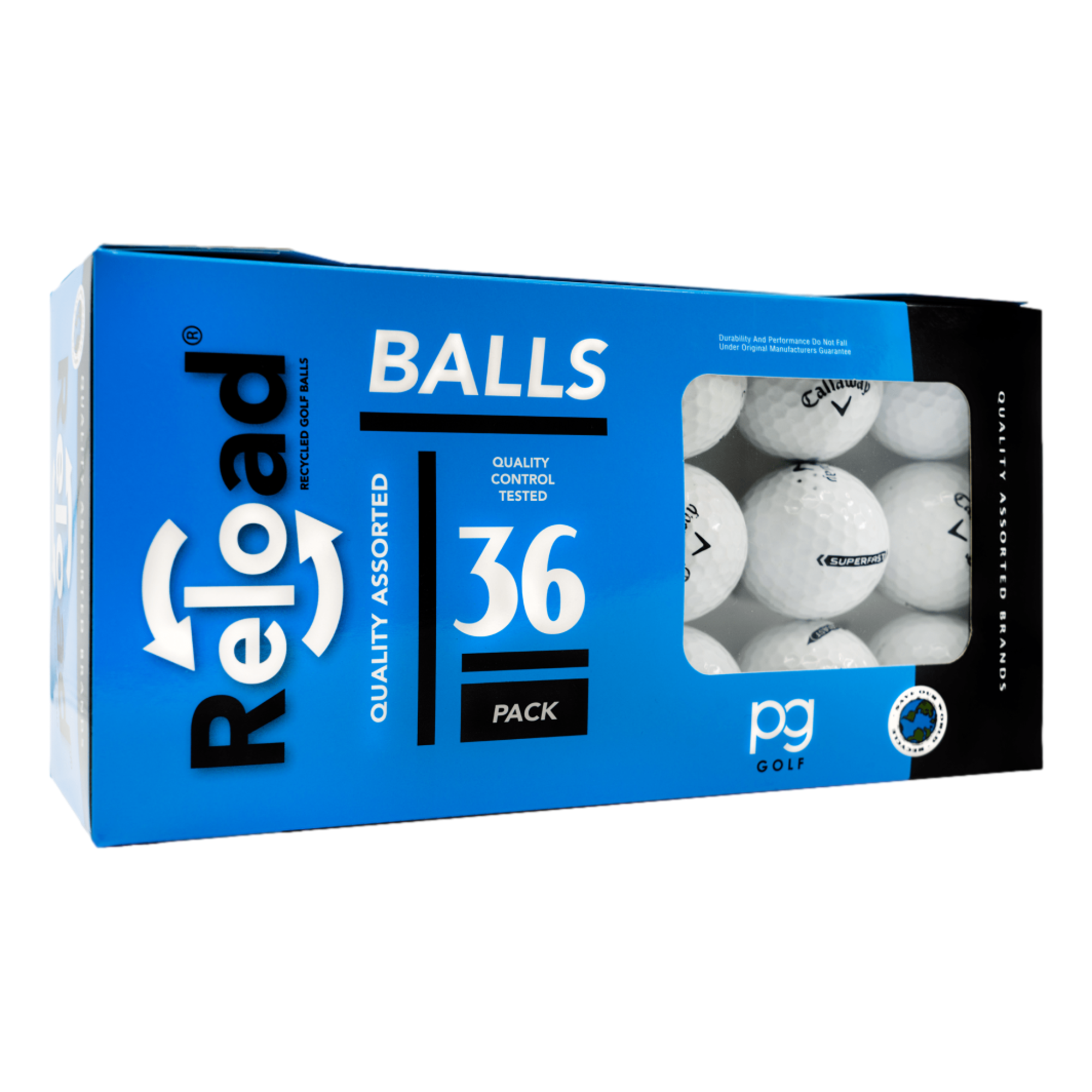 Near Mint-Grade Callaway Superfast White Golf Balls - 36 Pack