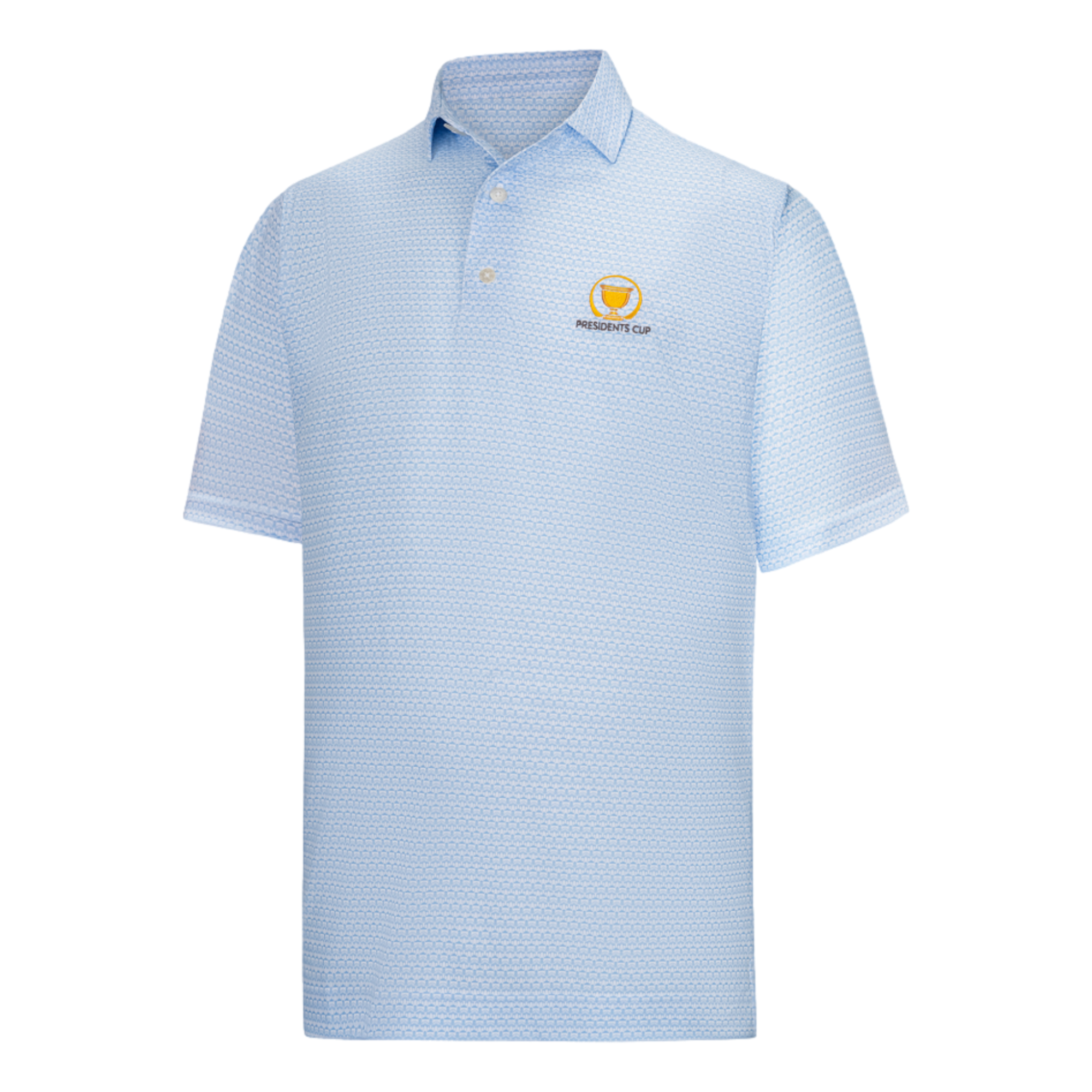 Presidents Cup Clubhouse Print Lisle Men's Golf Polo Shirt