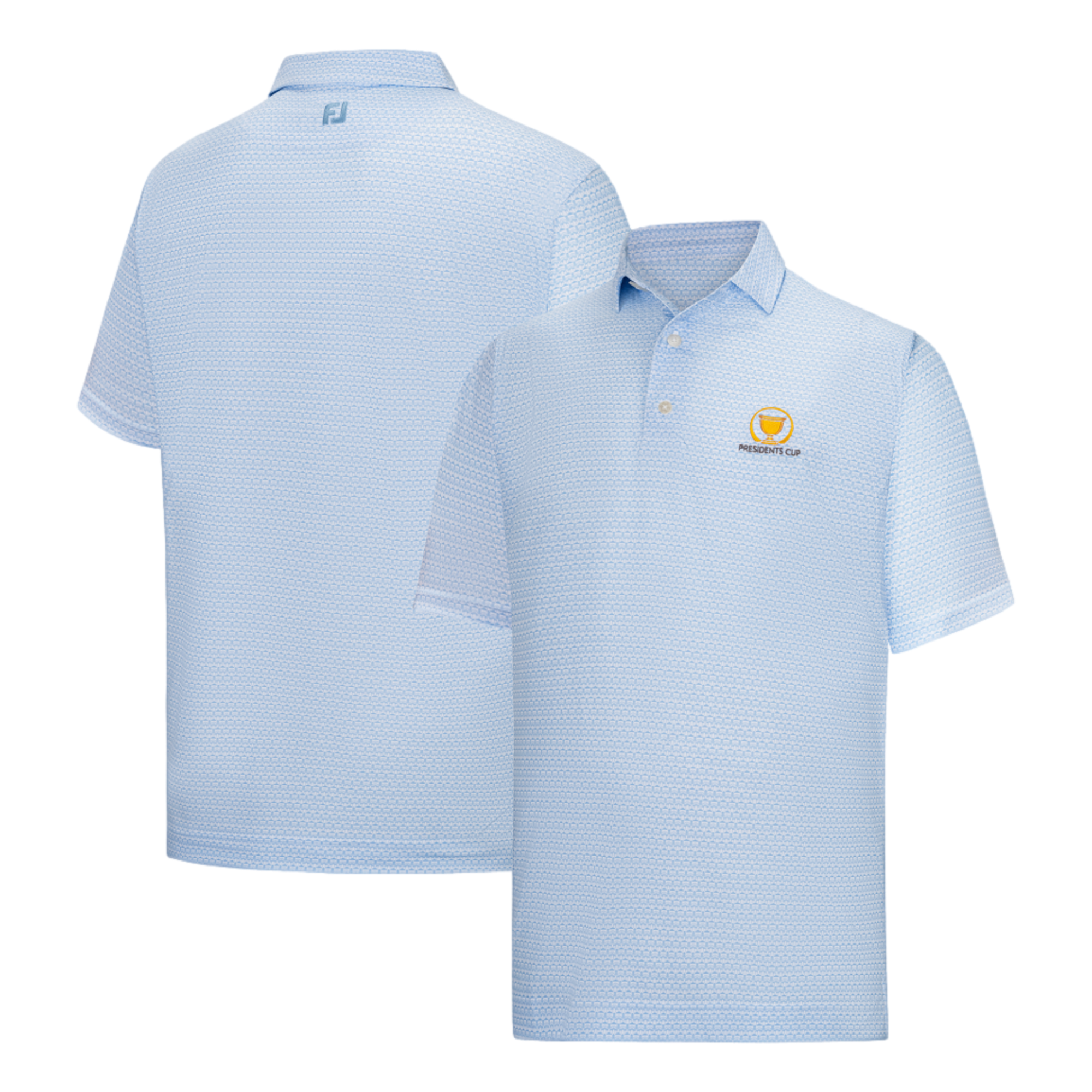 Presidents Cup Clubhouse Print Lisle Men's Golf Polo Shirt