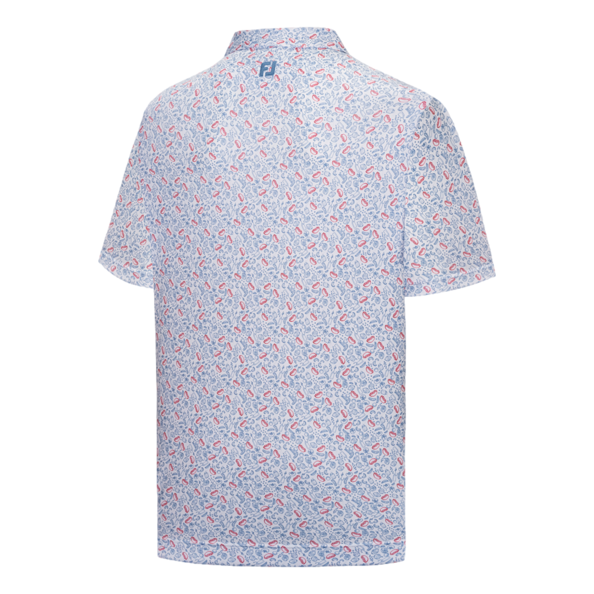 Presidents Cup Chicago Dog Print Lisle Men's Golf Polo Shirt