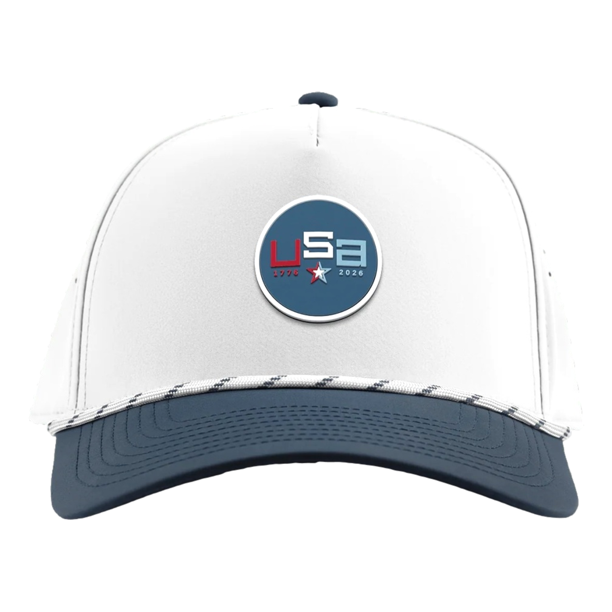 USA 250 Curved 5 Panel Rope Golf Hat