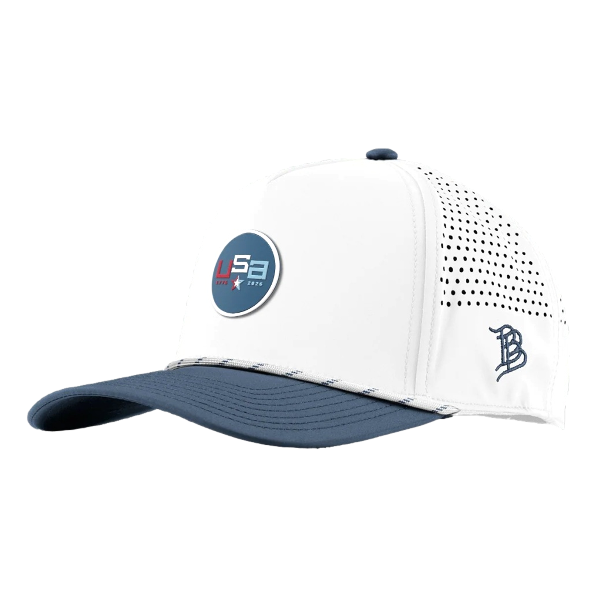 USA 250 Curved 5 Panel Rope Golf Hat