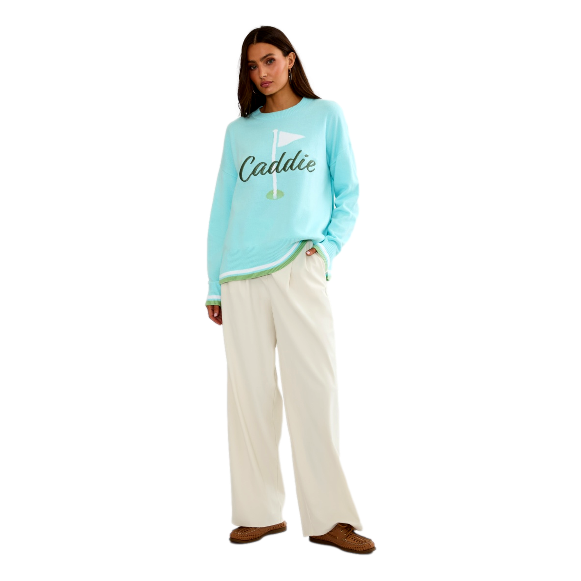 Callie Hibiscus Cove Court Women's Golf Sweater
