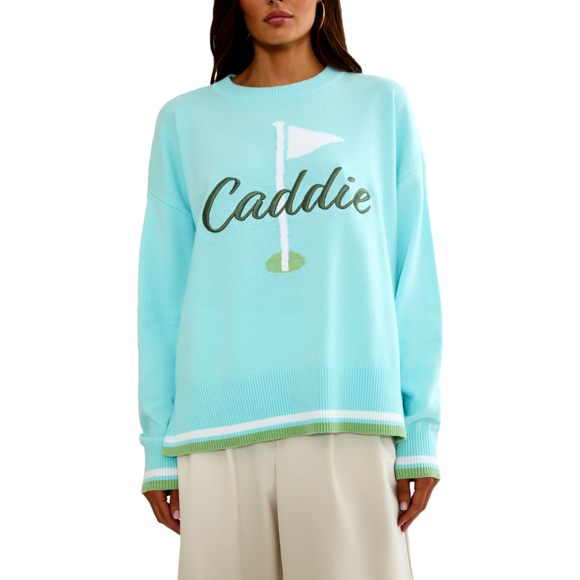 Callie Hibiscus Cove Court Women's Golf Sweater