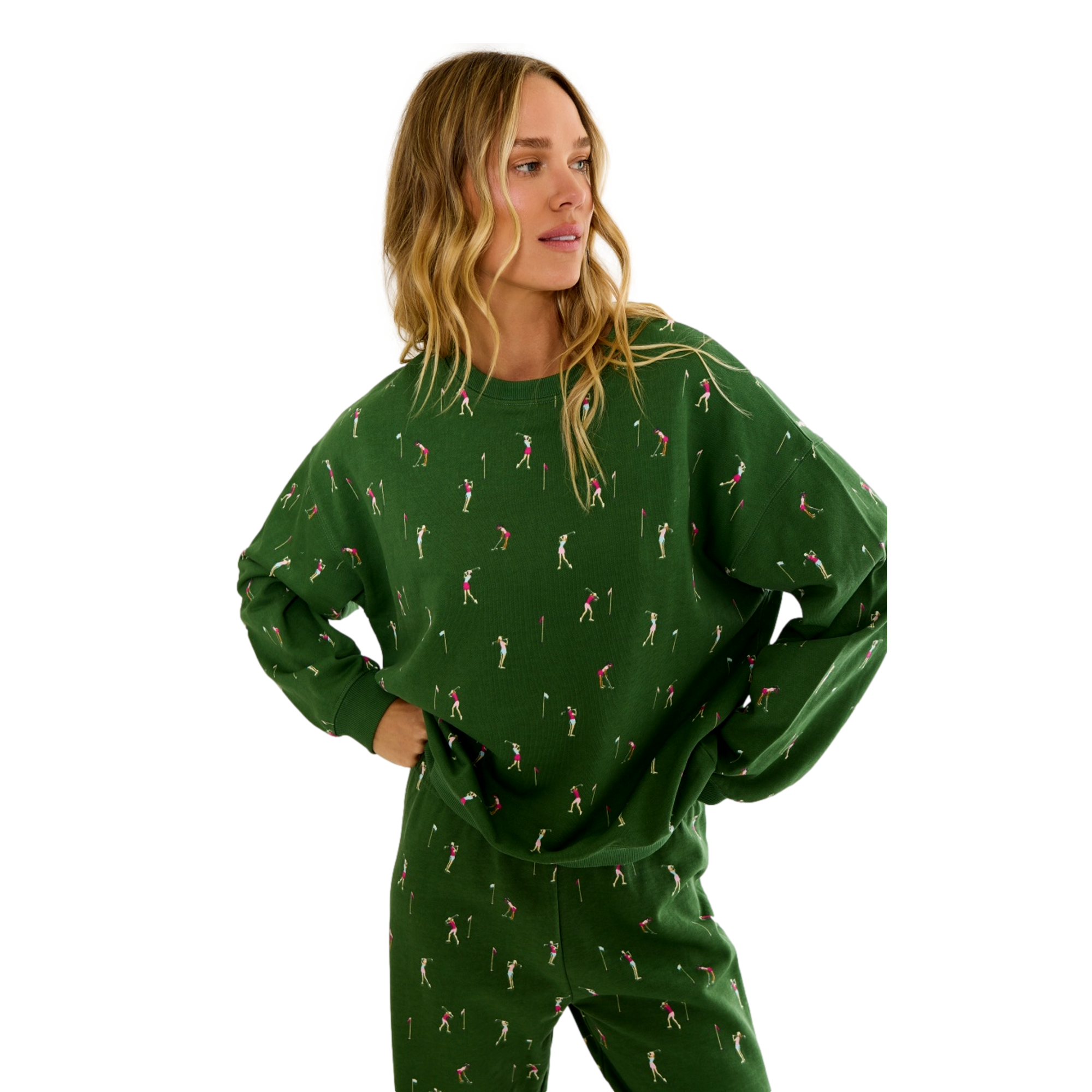 Devyn Under Par Women's Oversized Golf Sweatshirt