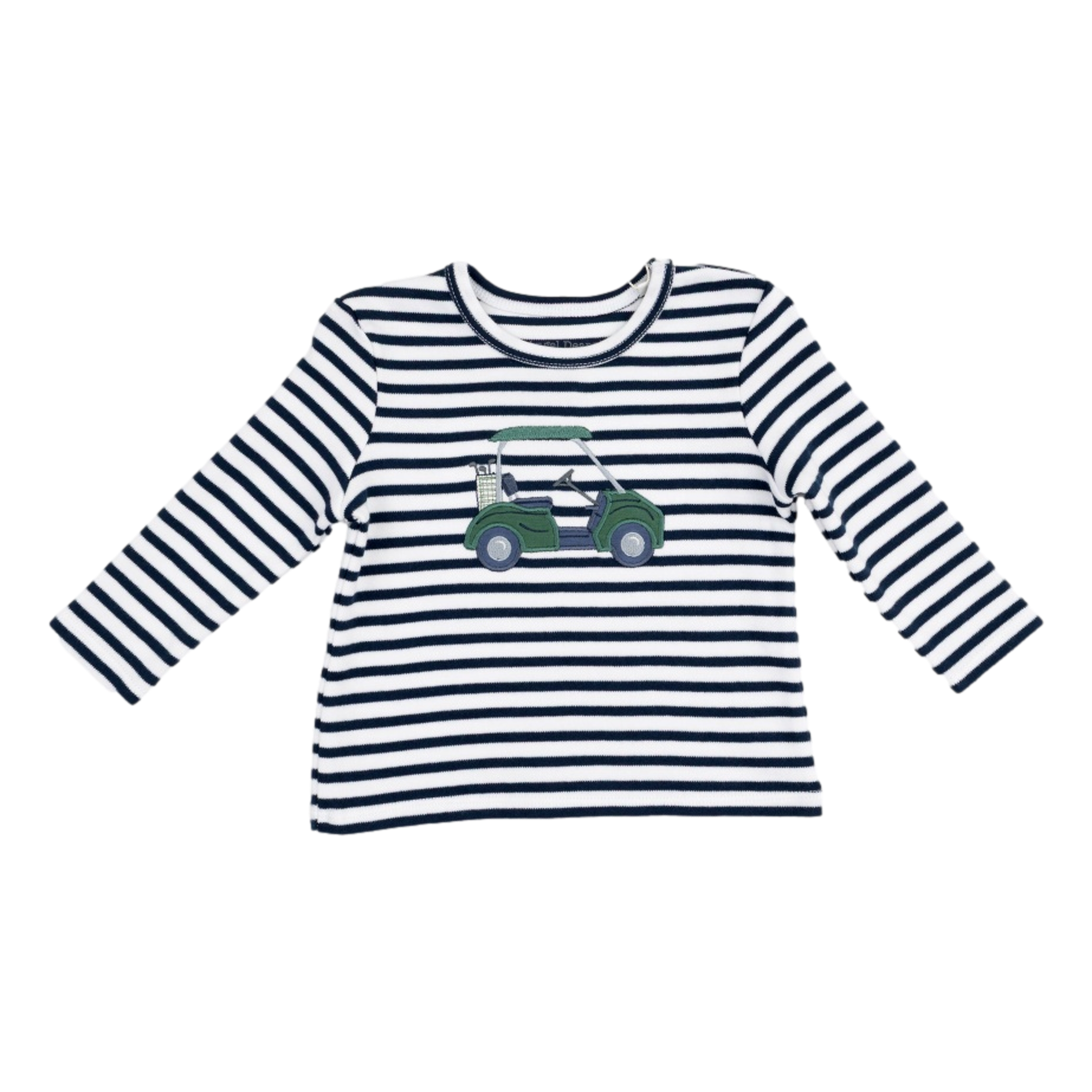 Green Golf Cart Boys Long Sleeve Uni Shirt
