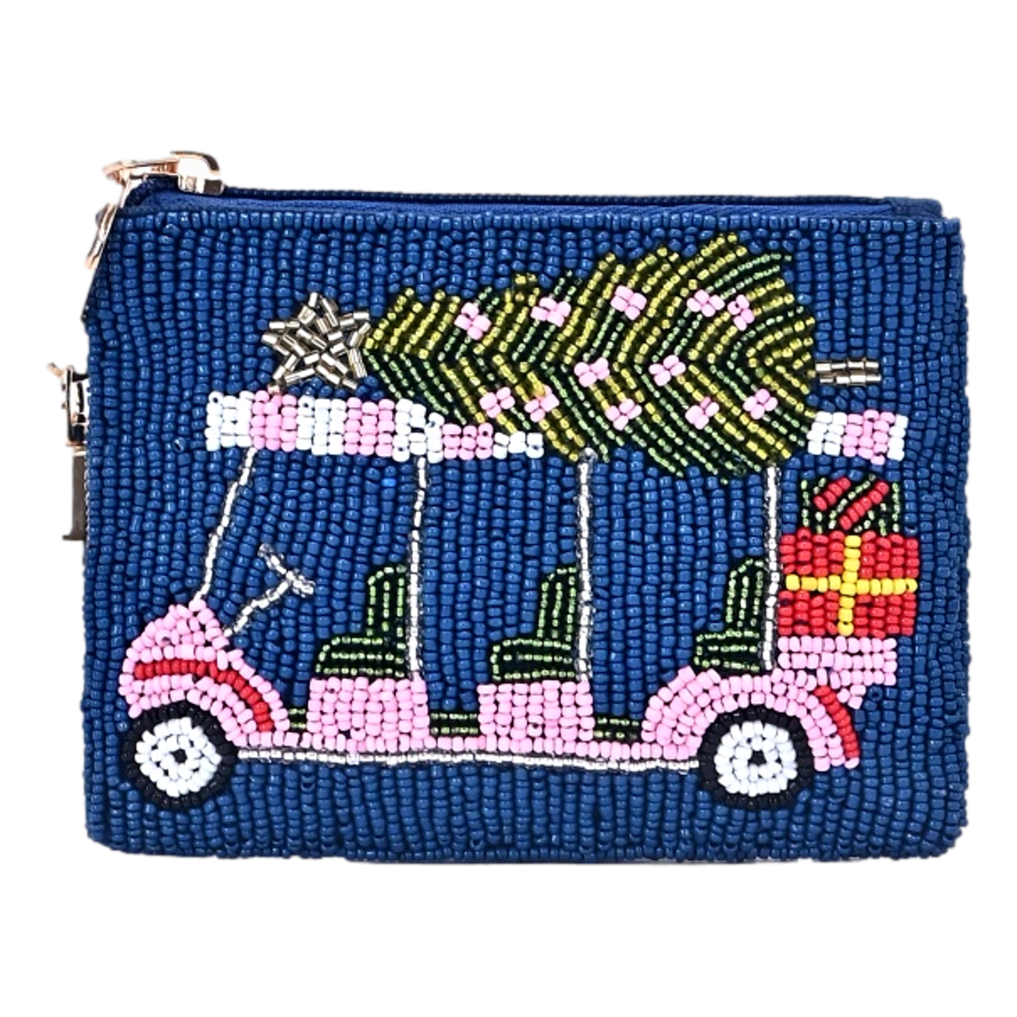 Fairway Fun Beaded Coin Golf Pouch Bag