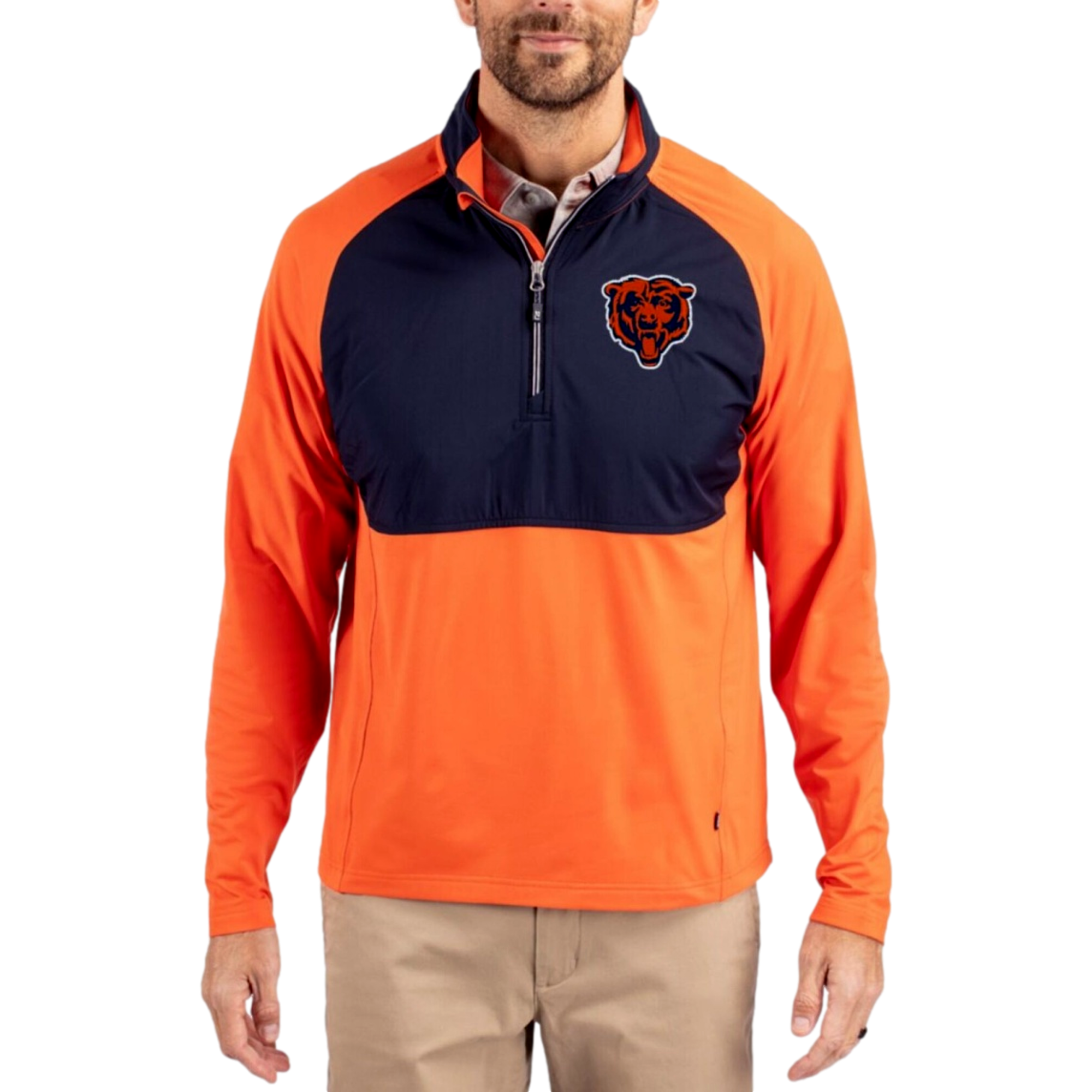 Chicago Bears Adapt Soft Knit Hybrid Men's Golf Quarter Zip