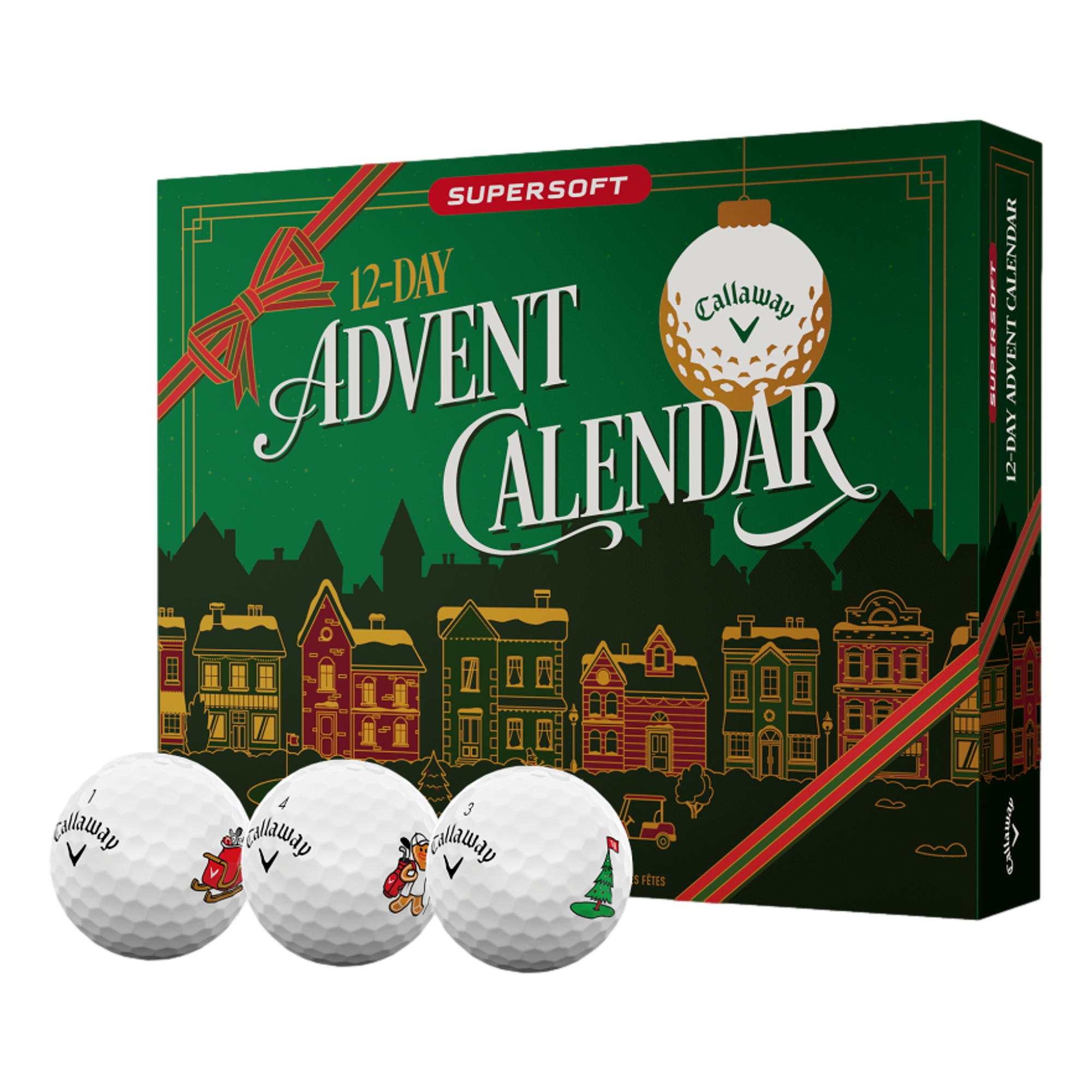 Supersoft 12-Day Advent Calendar Golf Balls