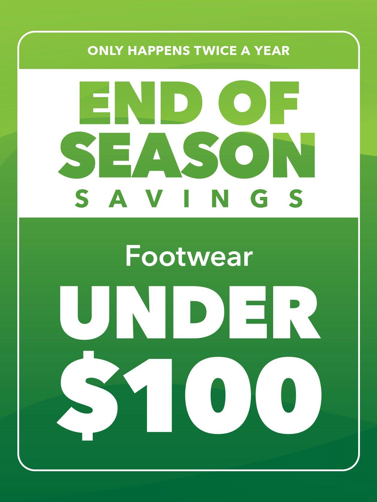 Footwear Under $100