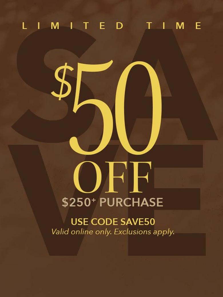 $50 off $250