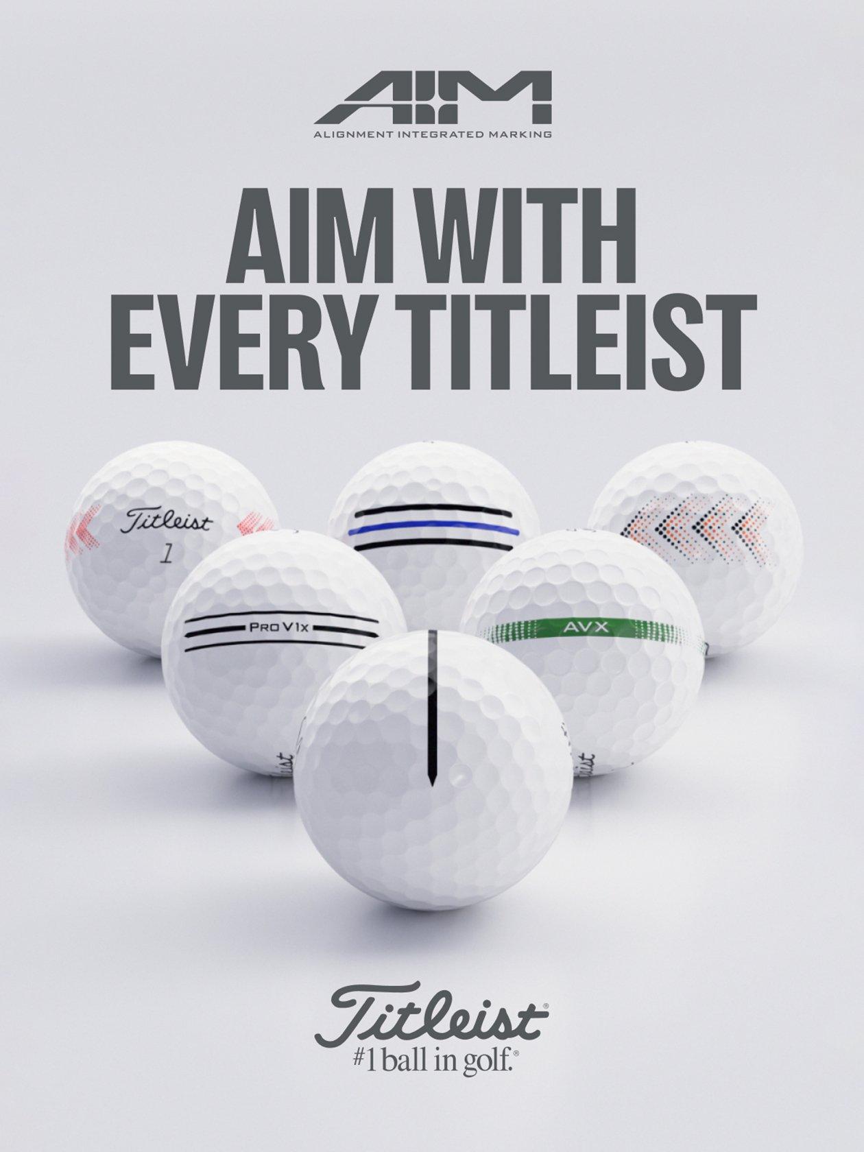 NEW Titleist AIM Golf Balls