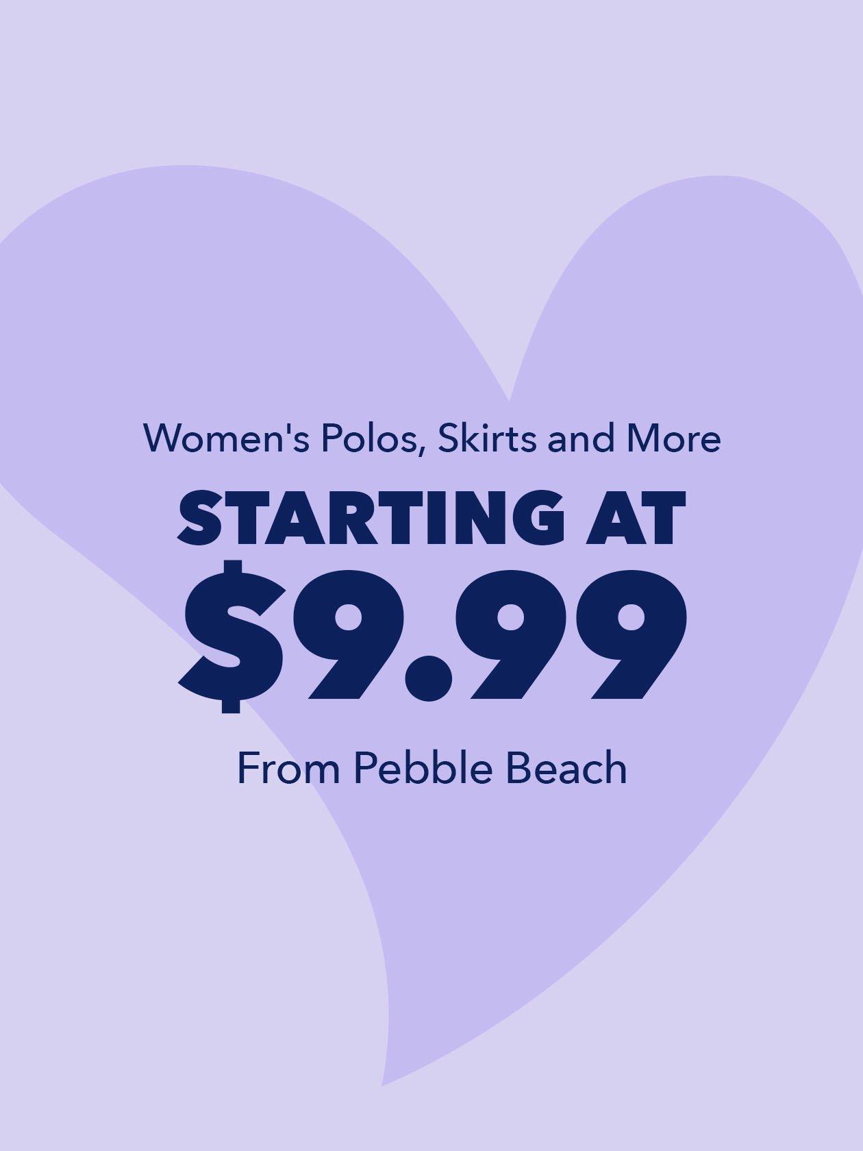 Pebble Beach Apparel $9.99