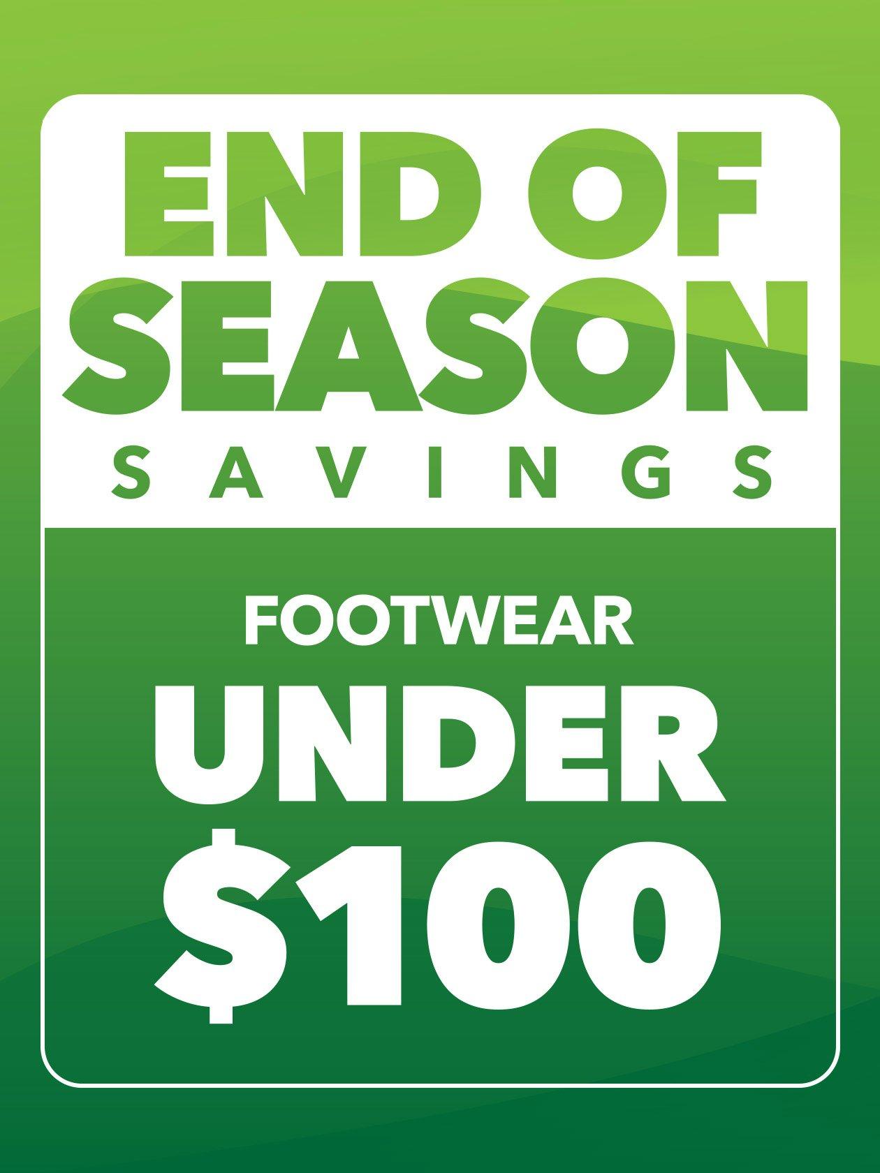 Footwear Under $100
