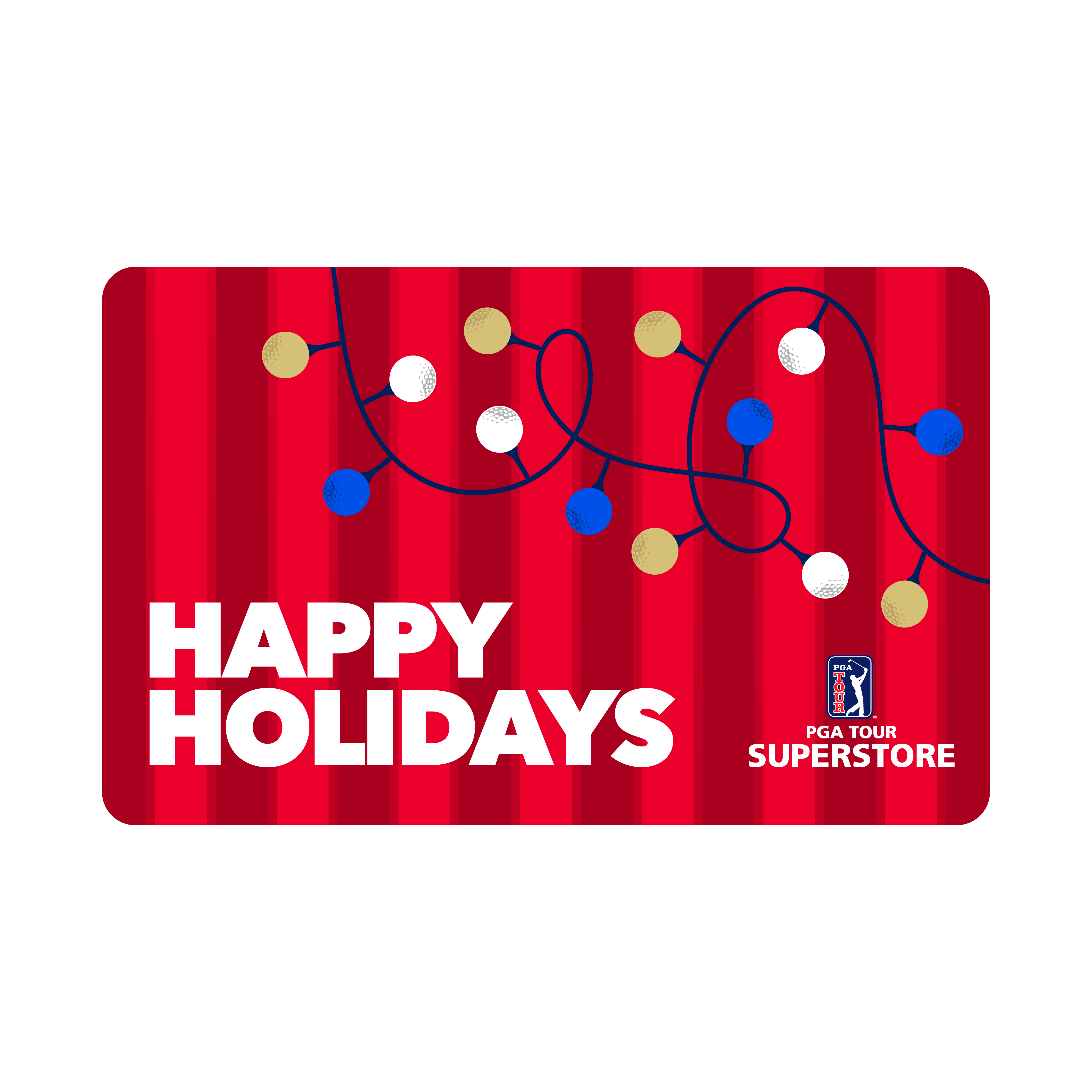 Electronic Gift Card - Happy Holidays Red