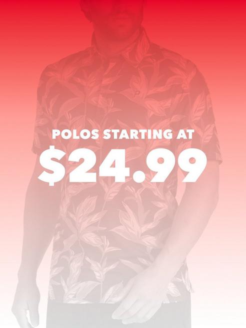 Men's Polos Starting at $24.99
