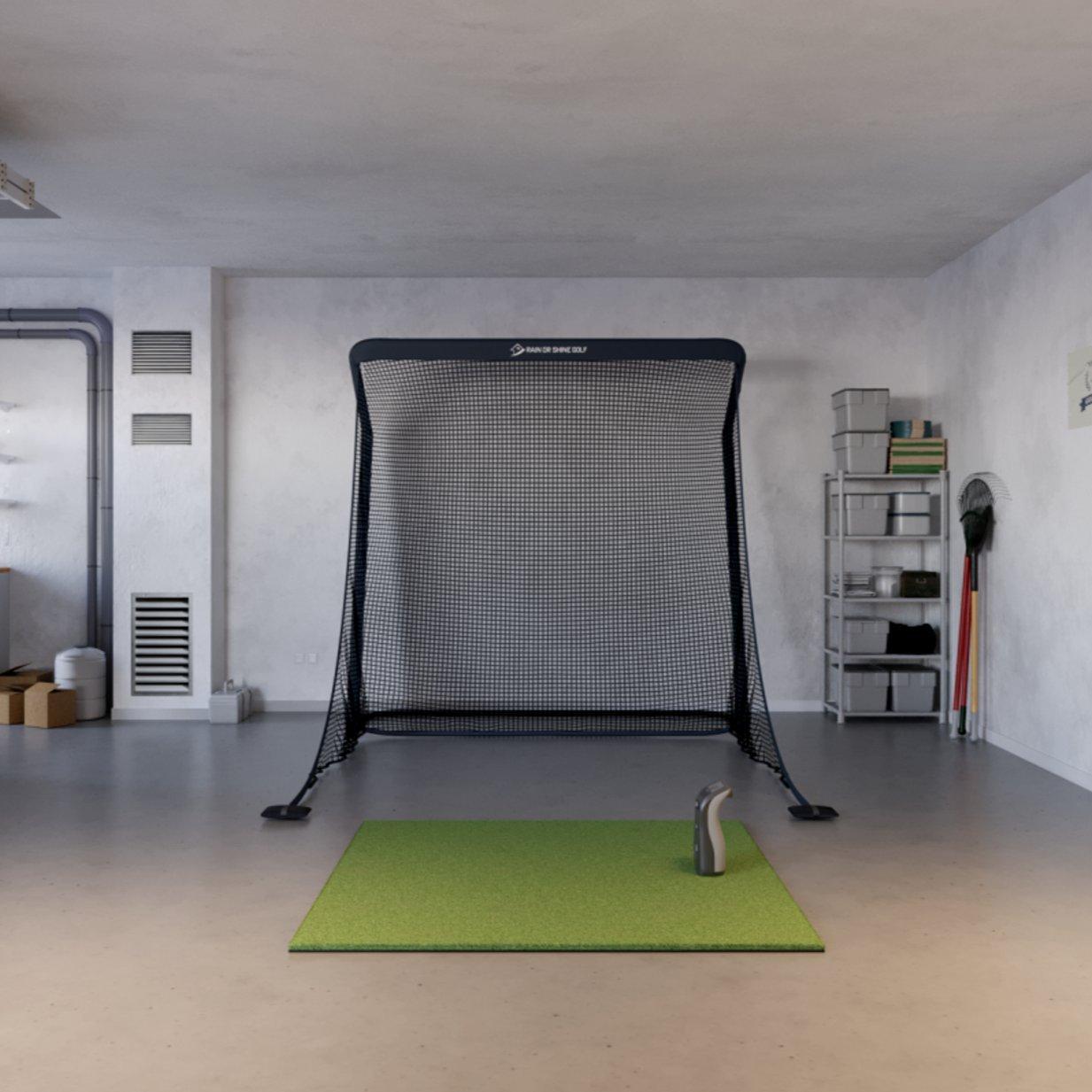 SwingNet Pro Golf Net & SwingTurf 5'x5' & Bushnell Launch Pro Personal Launch Monitor Bundle