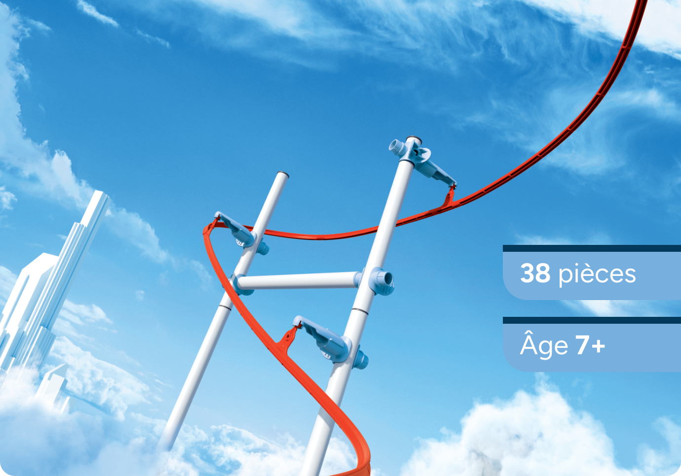 Sky Trails Looping 71972 Jouet de construction pour pistes et actions spectaculaires Construisez votre propre aventure en boucle flexible et imaginative pour enfants à partir de 7 ans