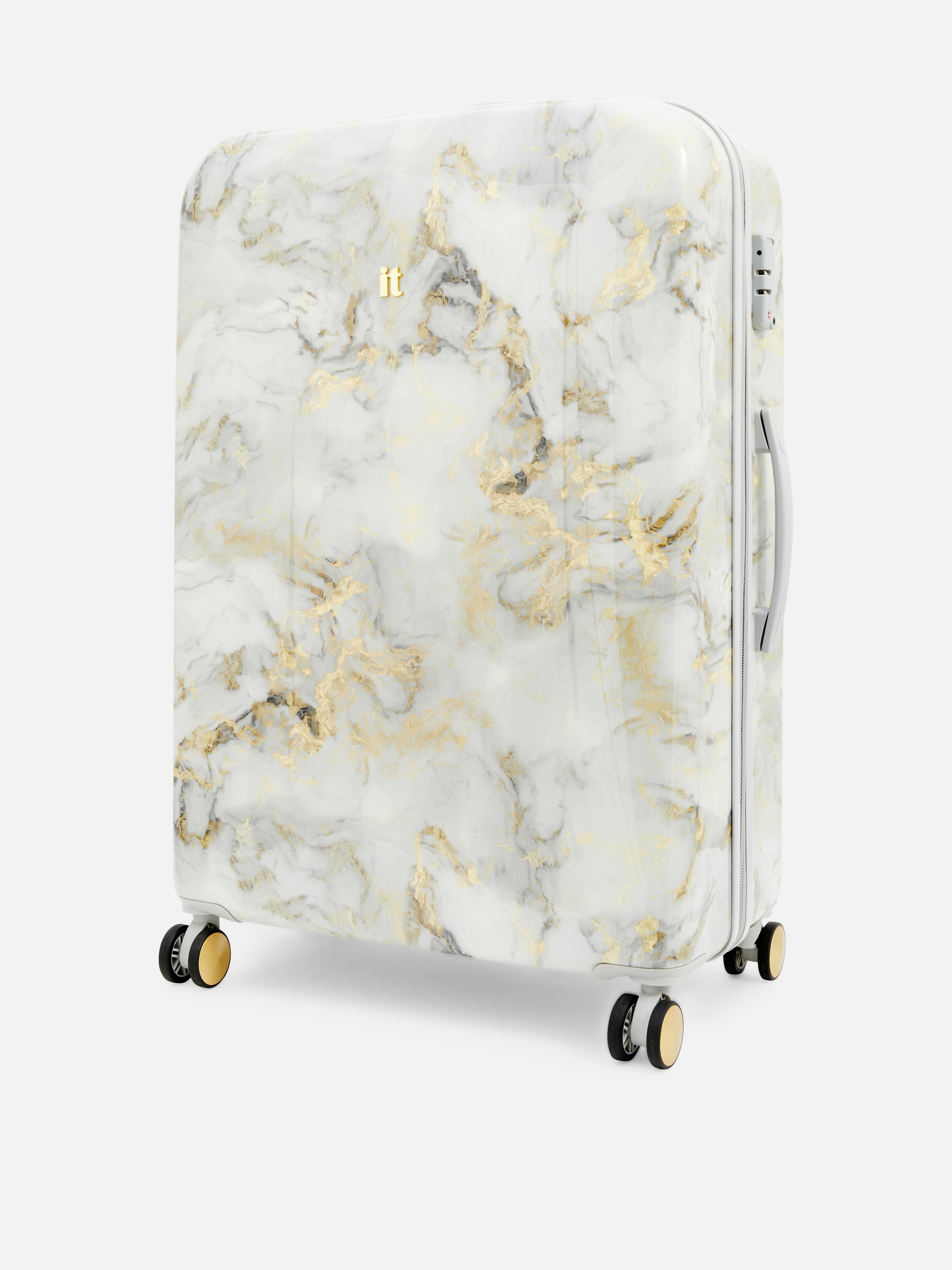 it Luggage Marbled Hard Shell Suitcase