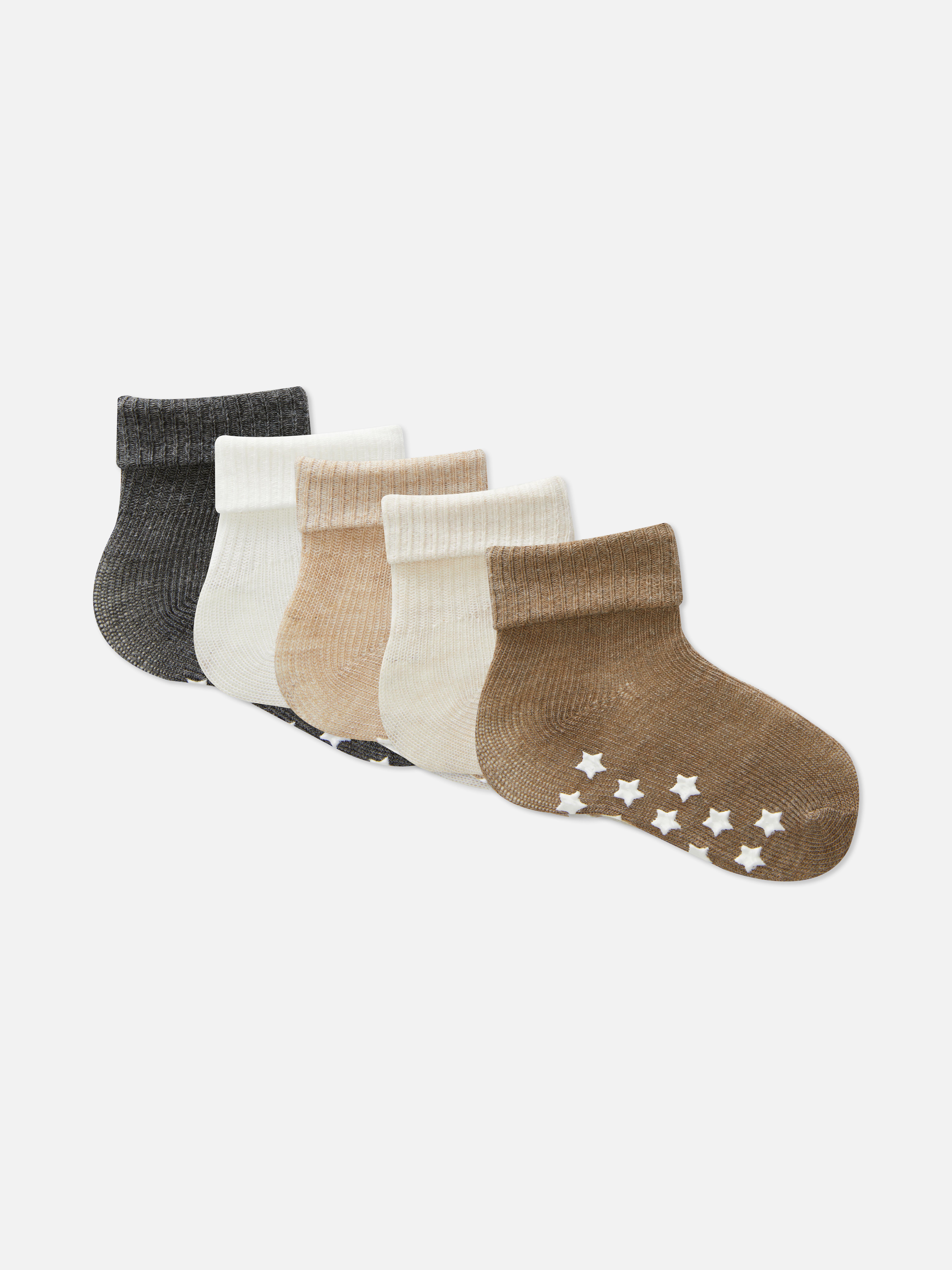 5pk Non-slip Socks