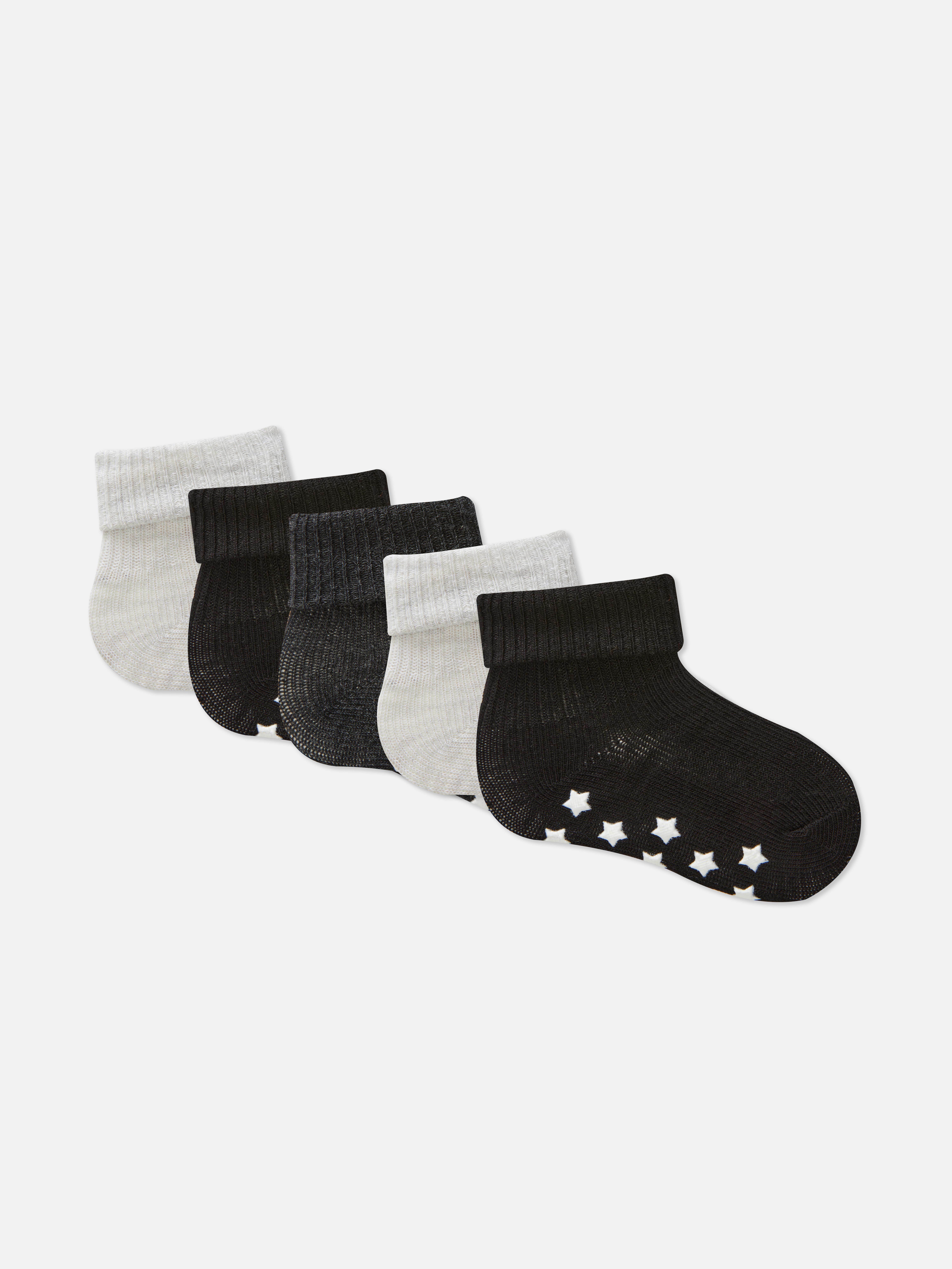 5pk Non-slip Socks