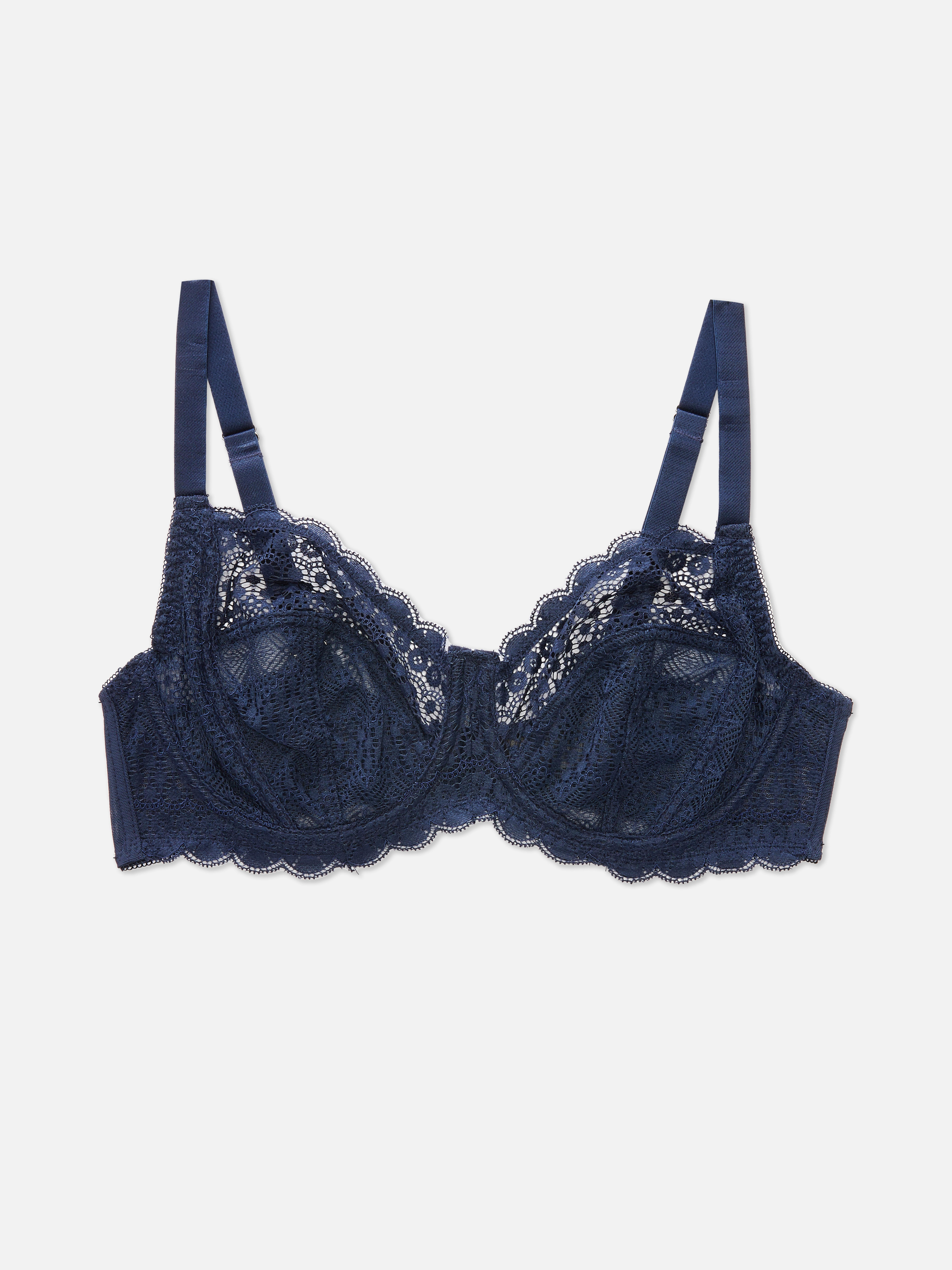 D-F Cup Lace Underwired Bra