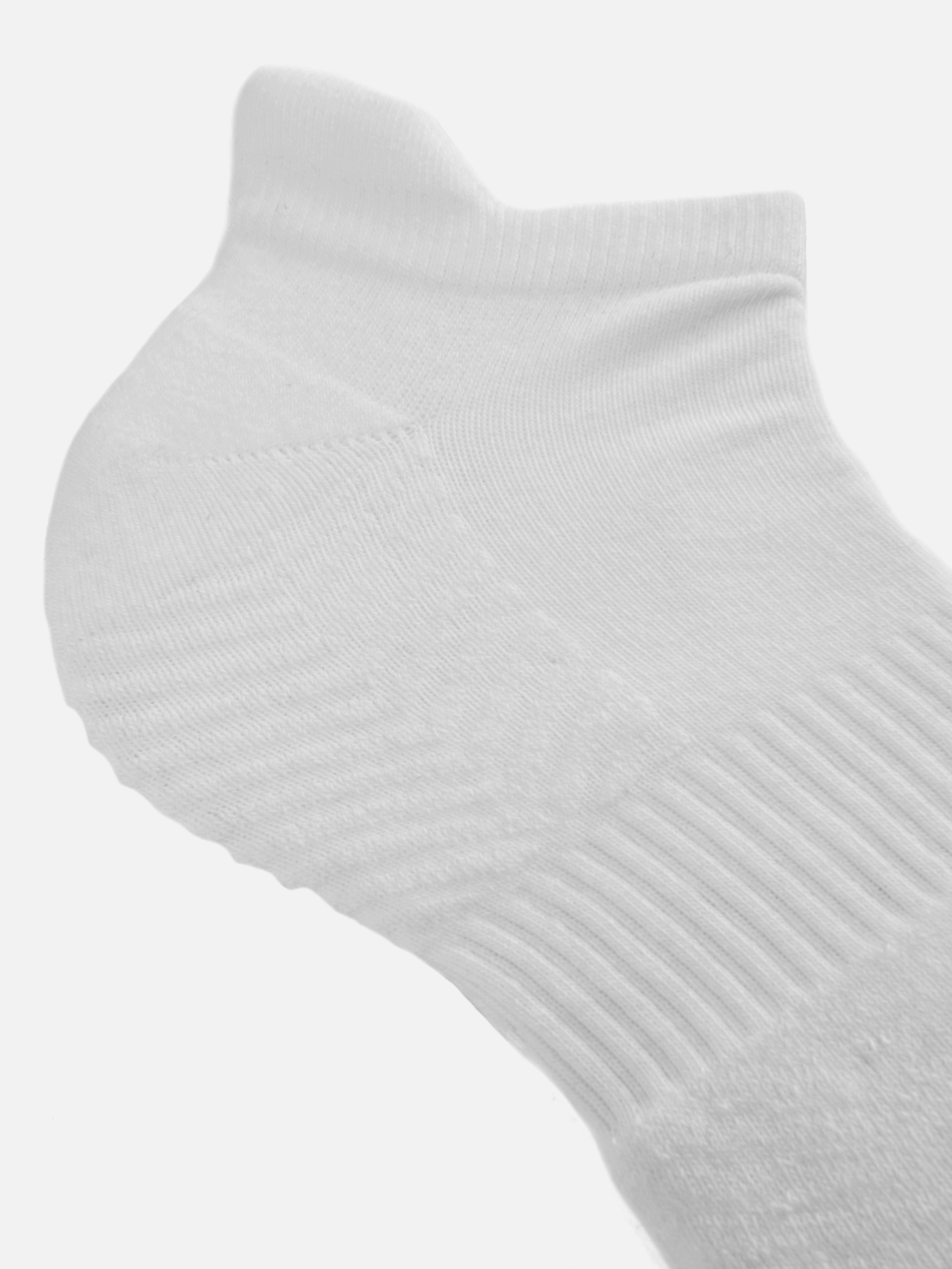 white cushioned trainer socks