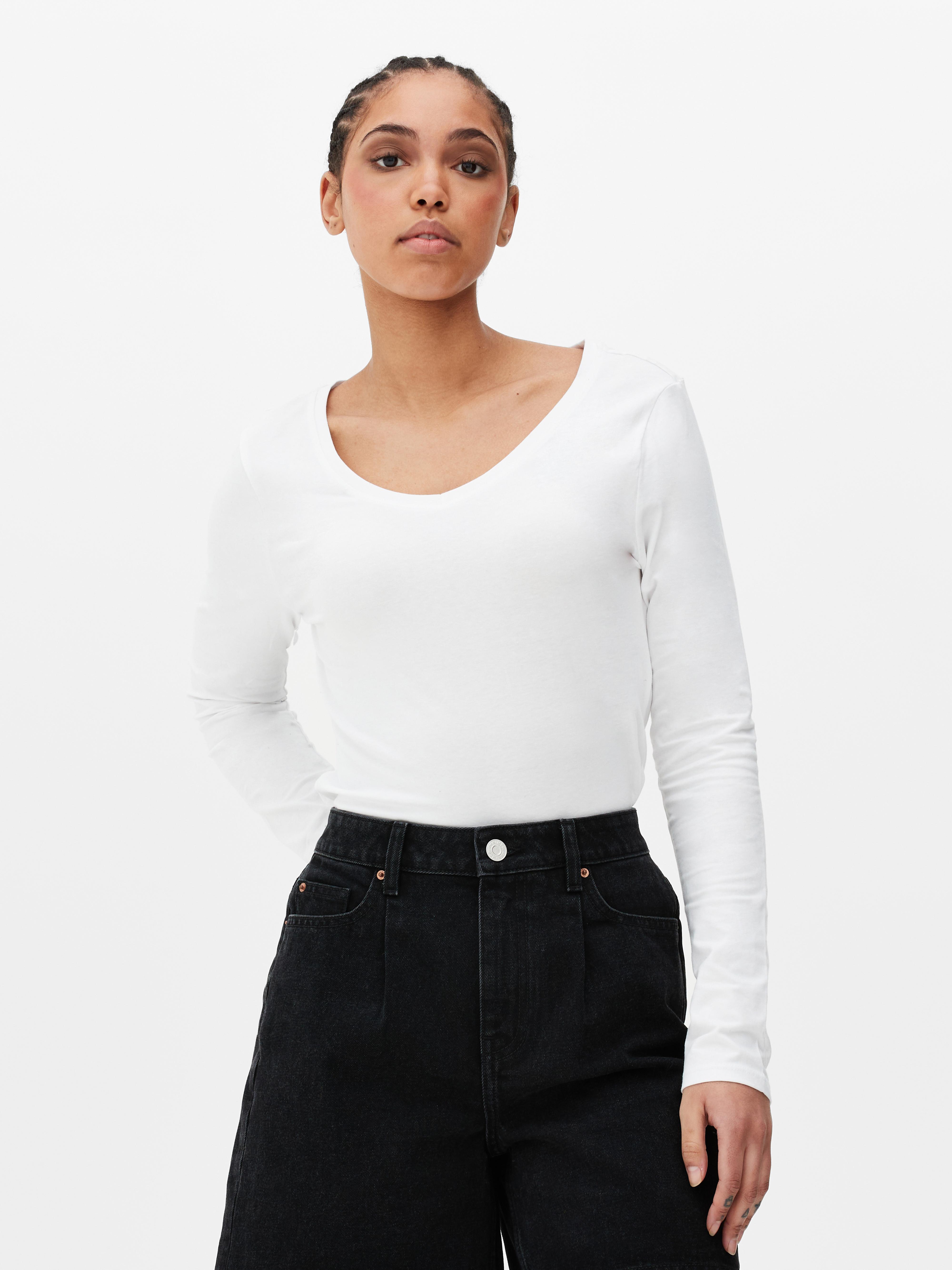 V-neck Stretch T-Shirt | Primark