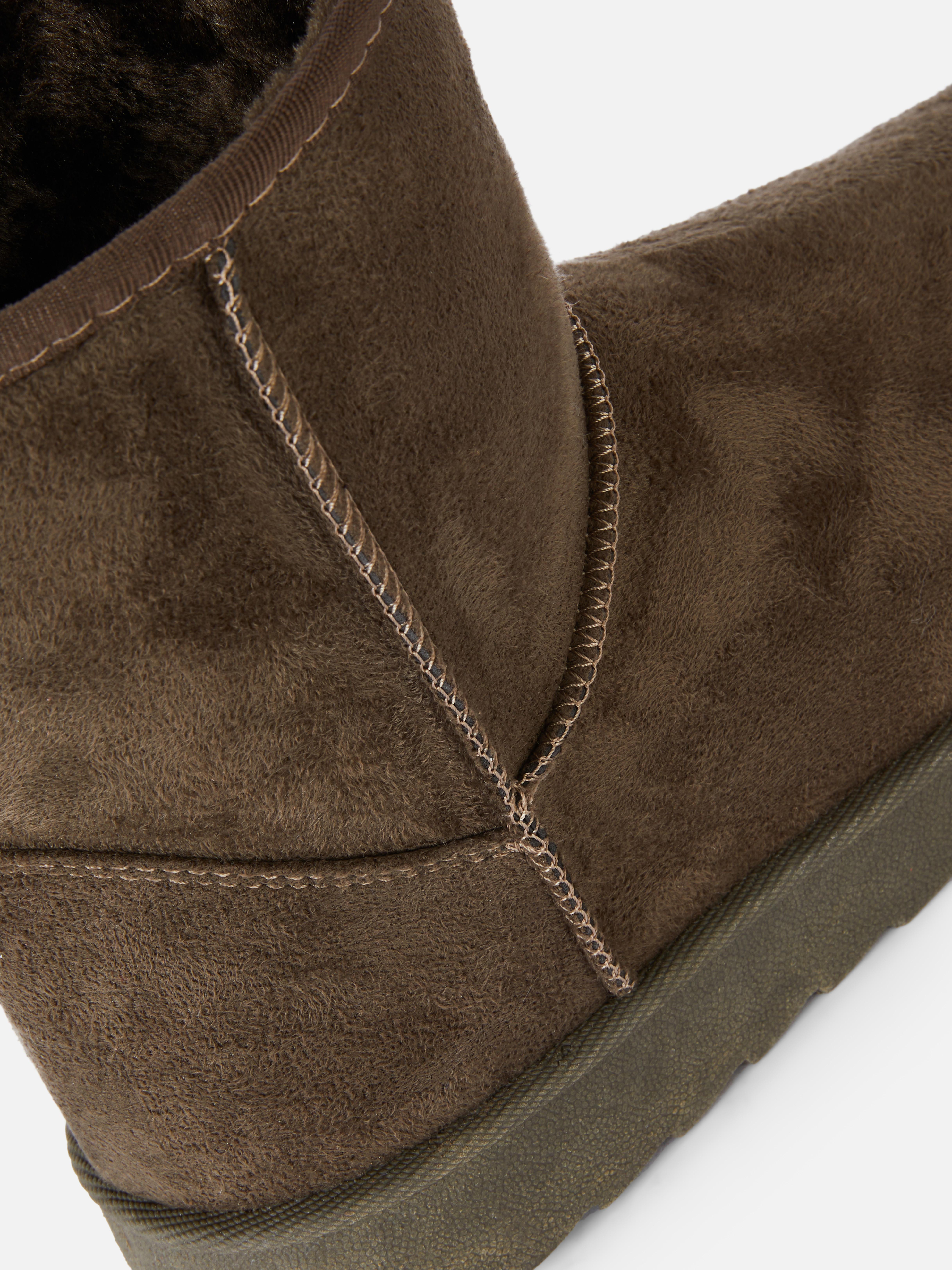 Suede Style Slipper Boot