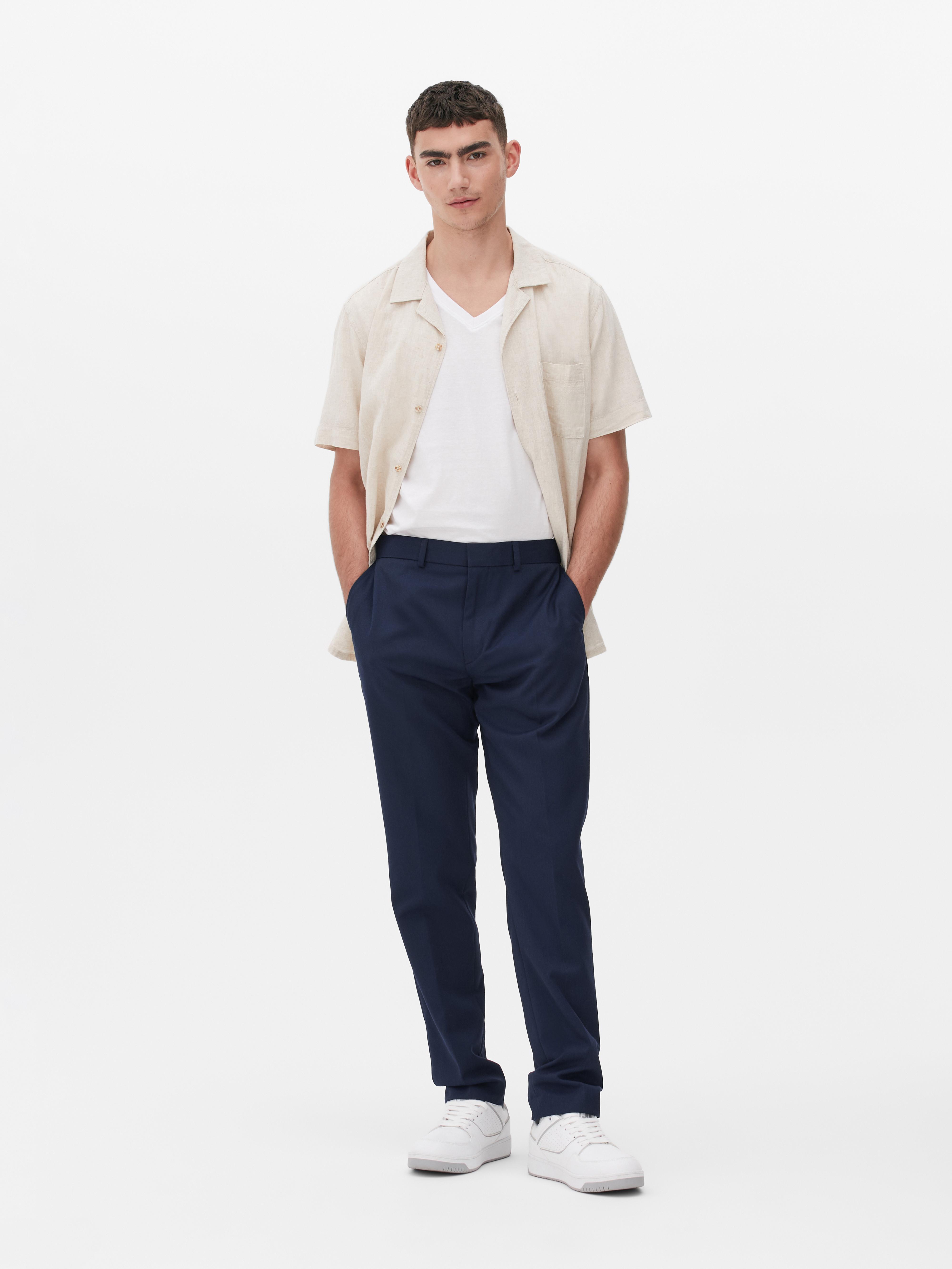 Formal Twill Trousers Navy
