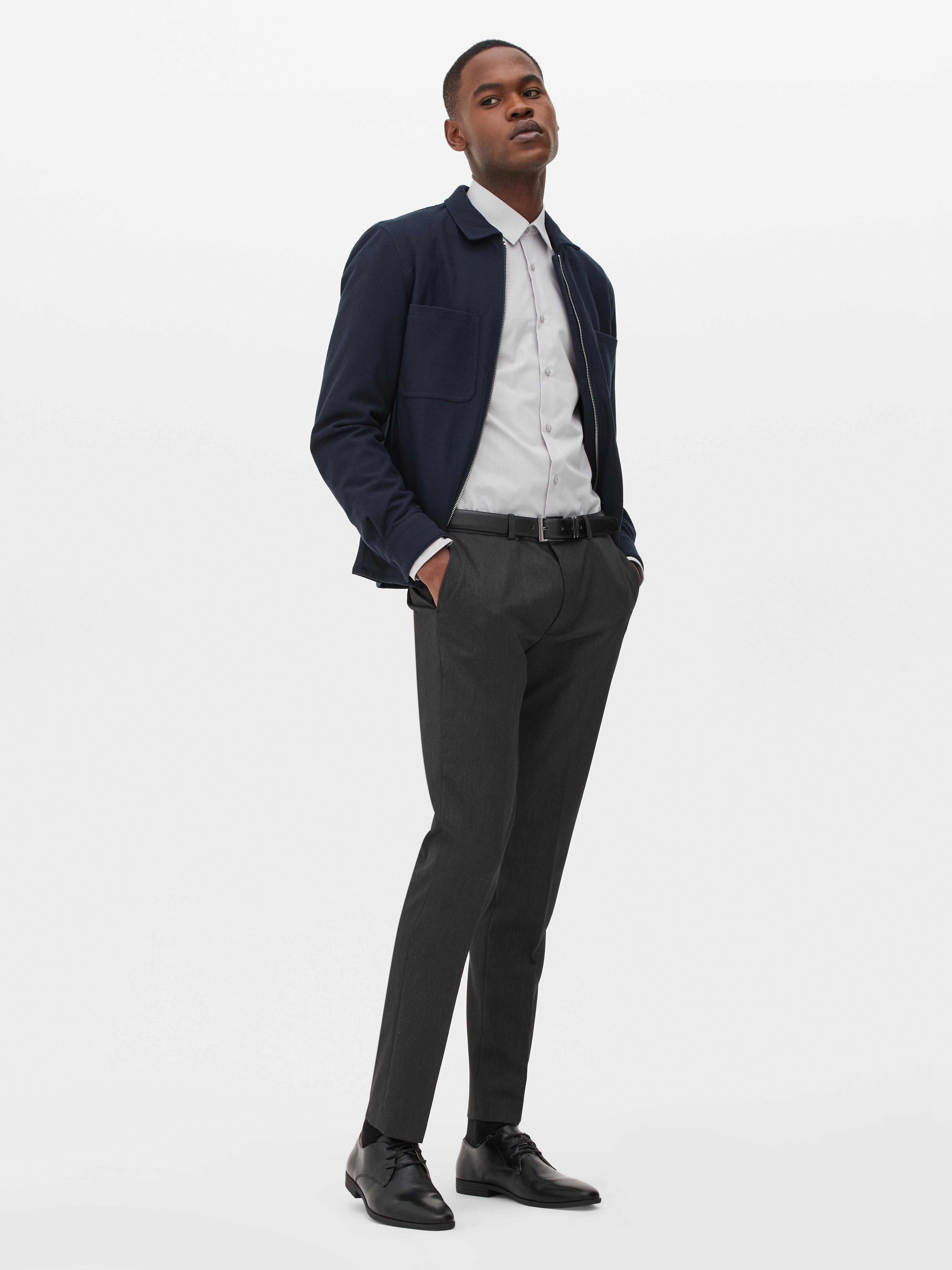Formal Twill Trousers Charcoal