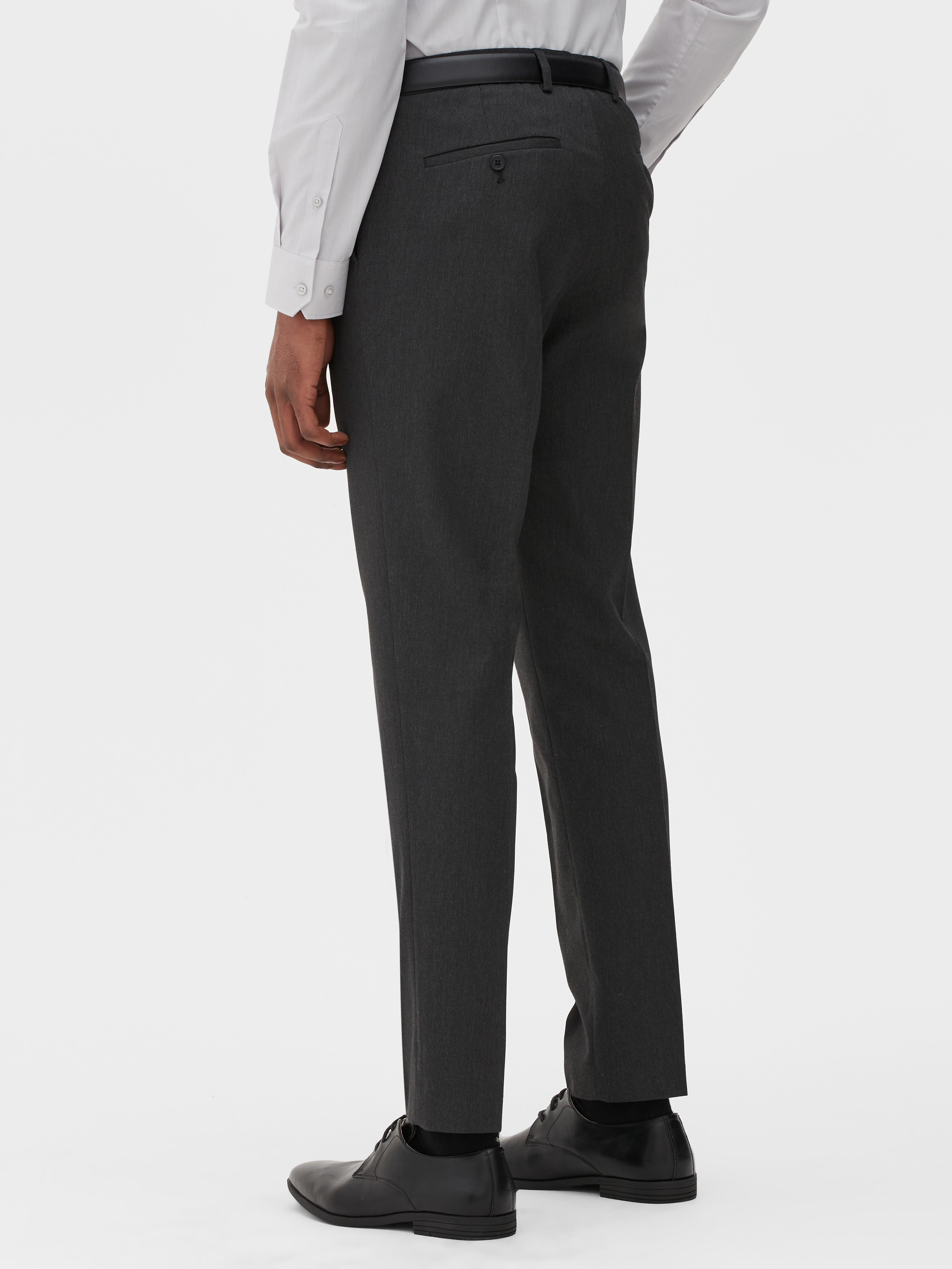 Men's Charcoal Formal Twill Trousers | Penneys