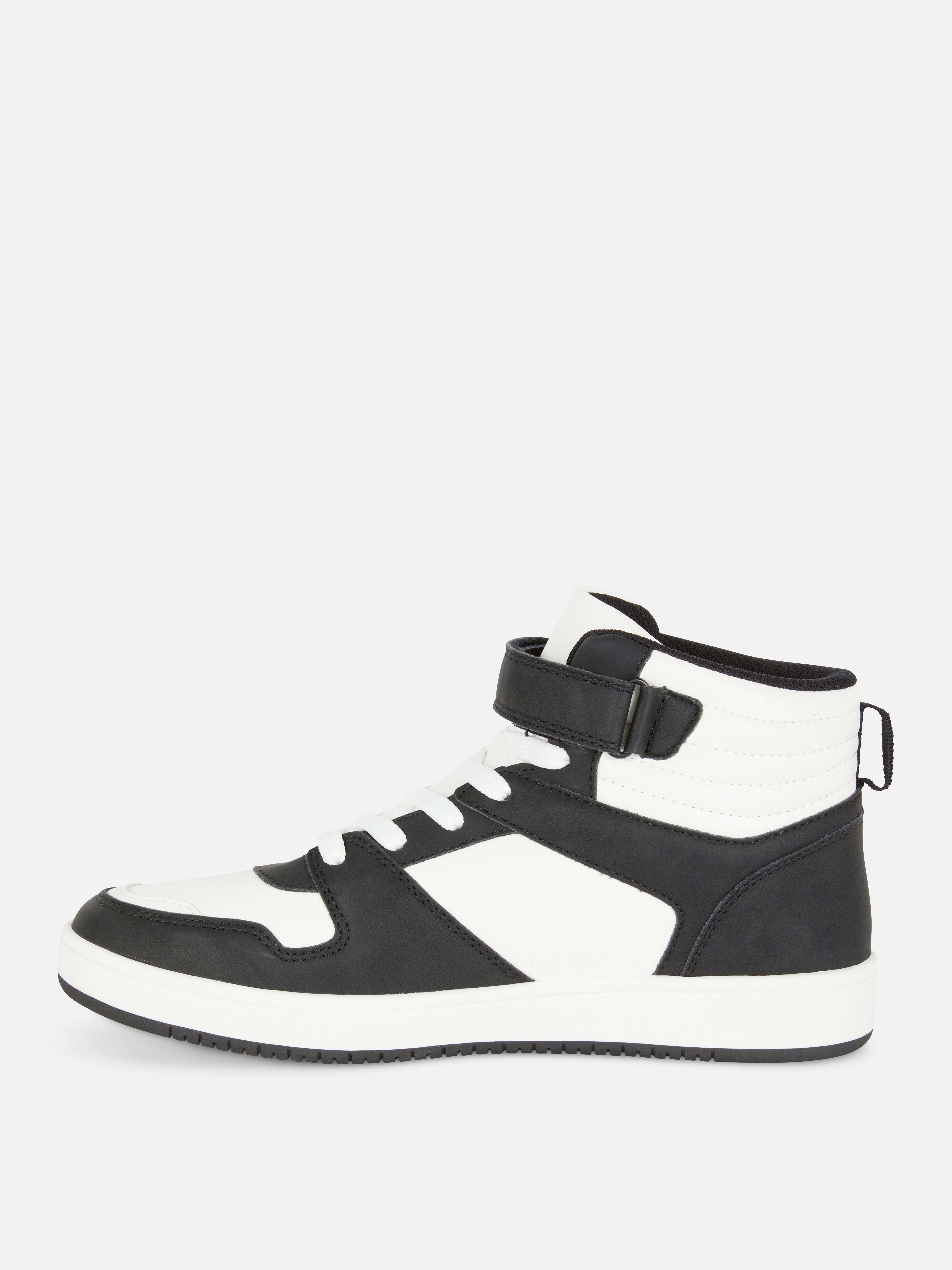 Strap Fastening High-Top Trainers