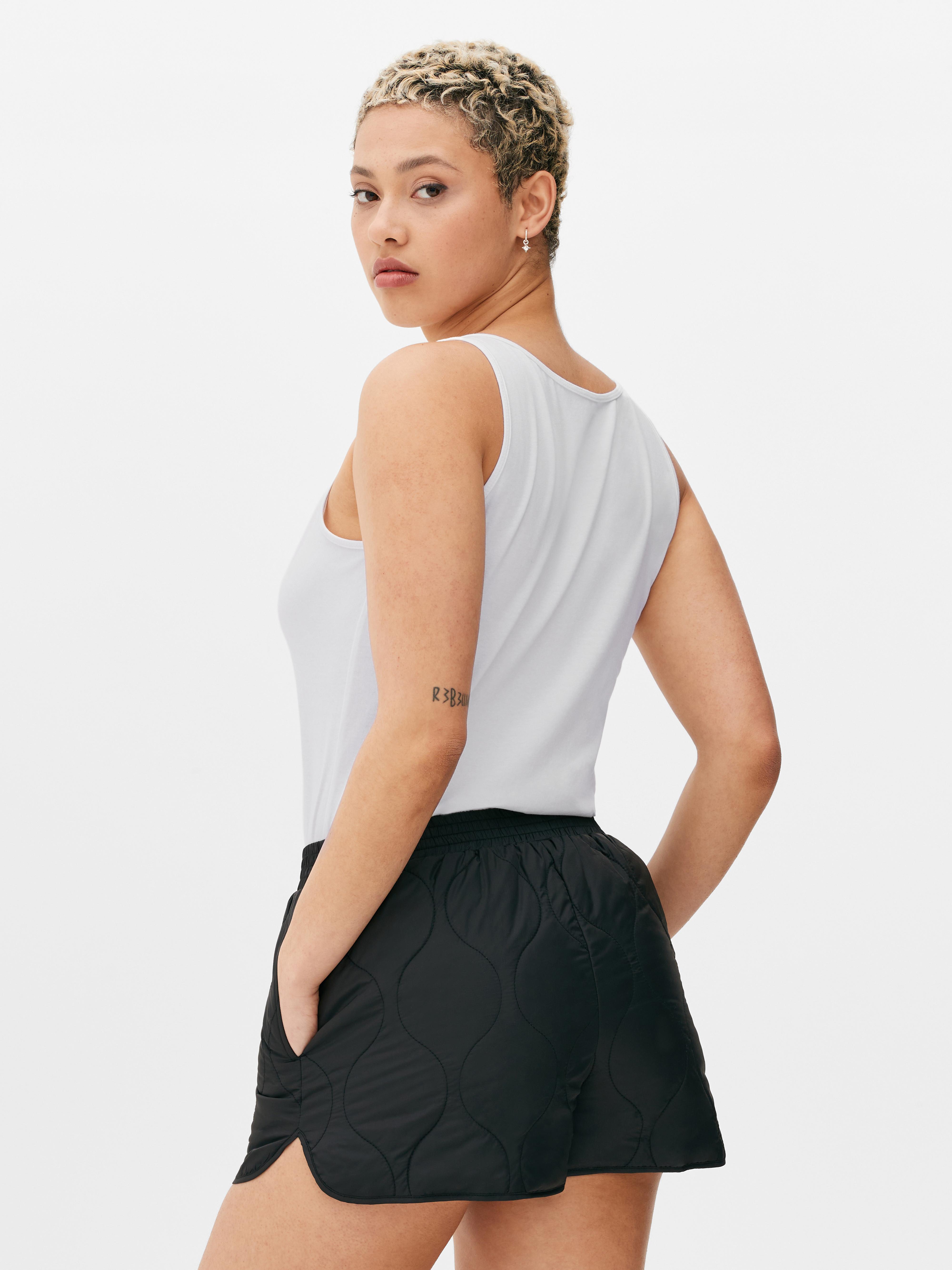 Women's White Stretch Cotton Vest | Primark