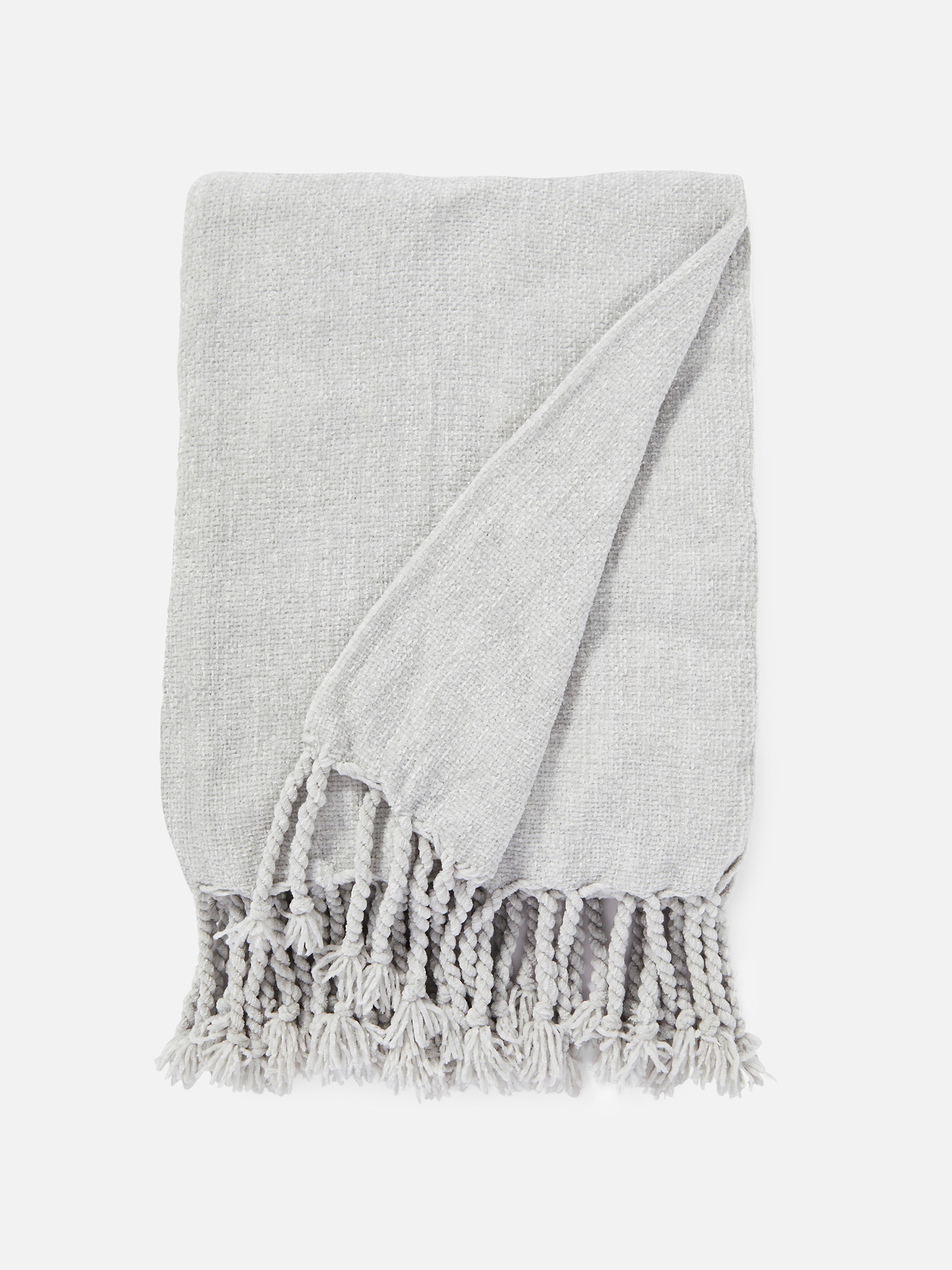 Large Soft Ribbed Throw Primark