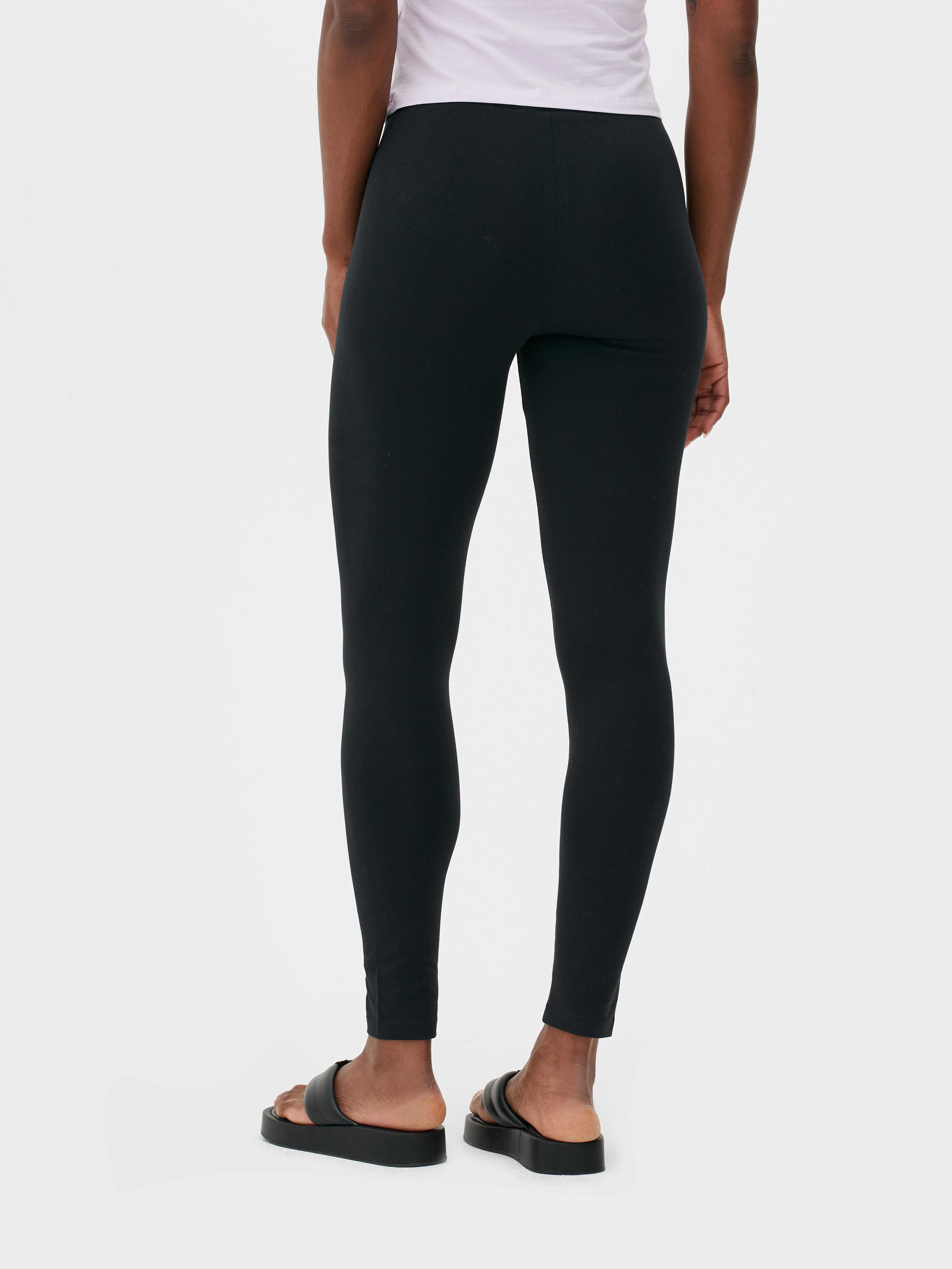 Women's Black Cotton Leggings | Primark