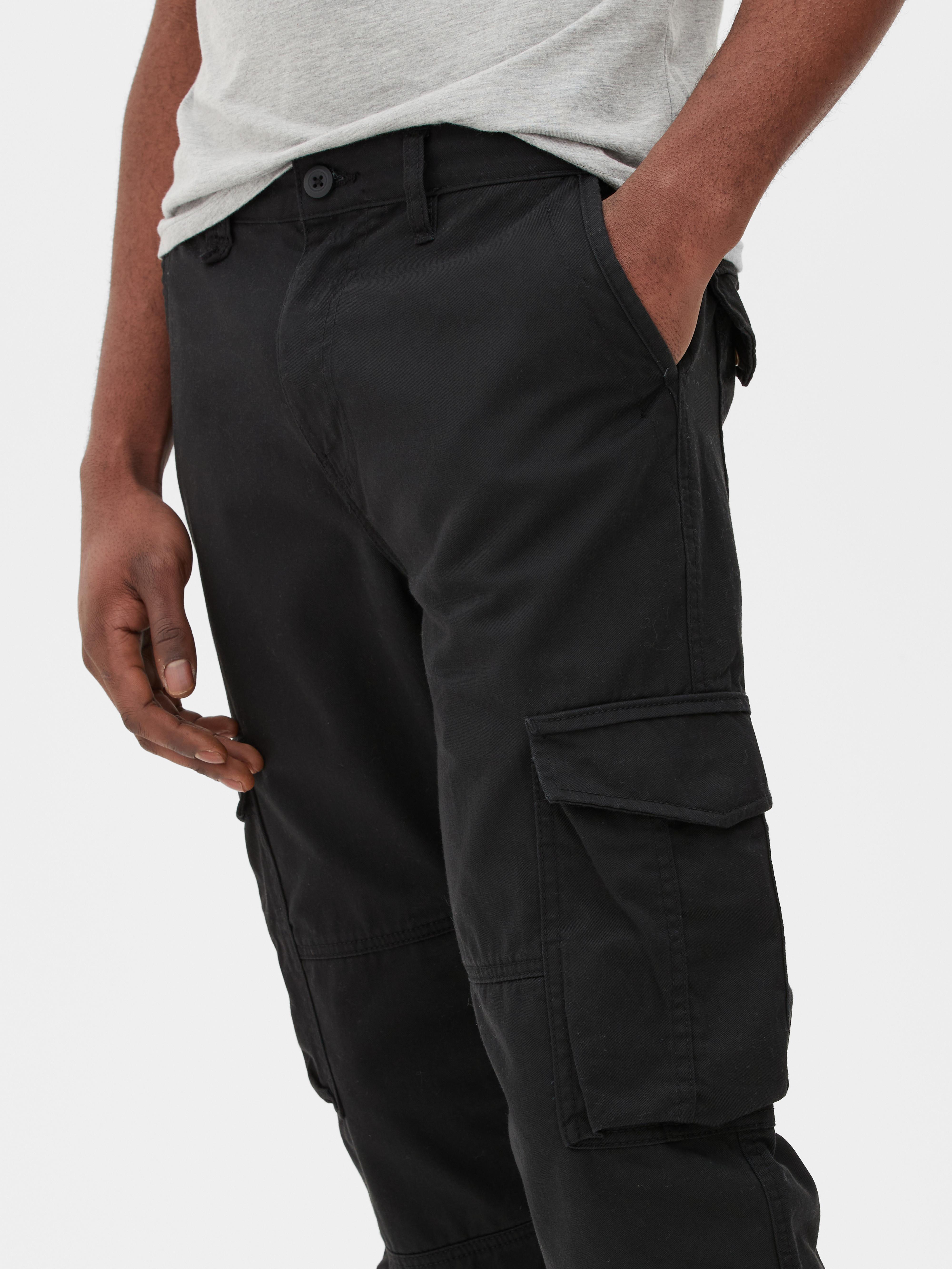 Cheap black store cargo pants